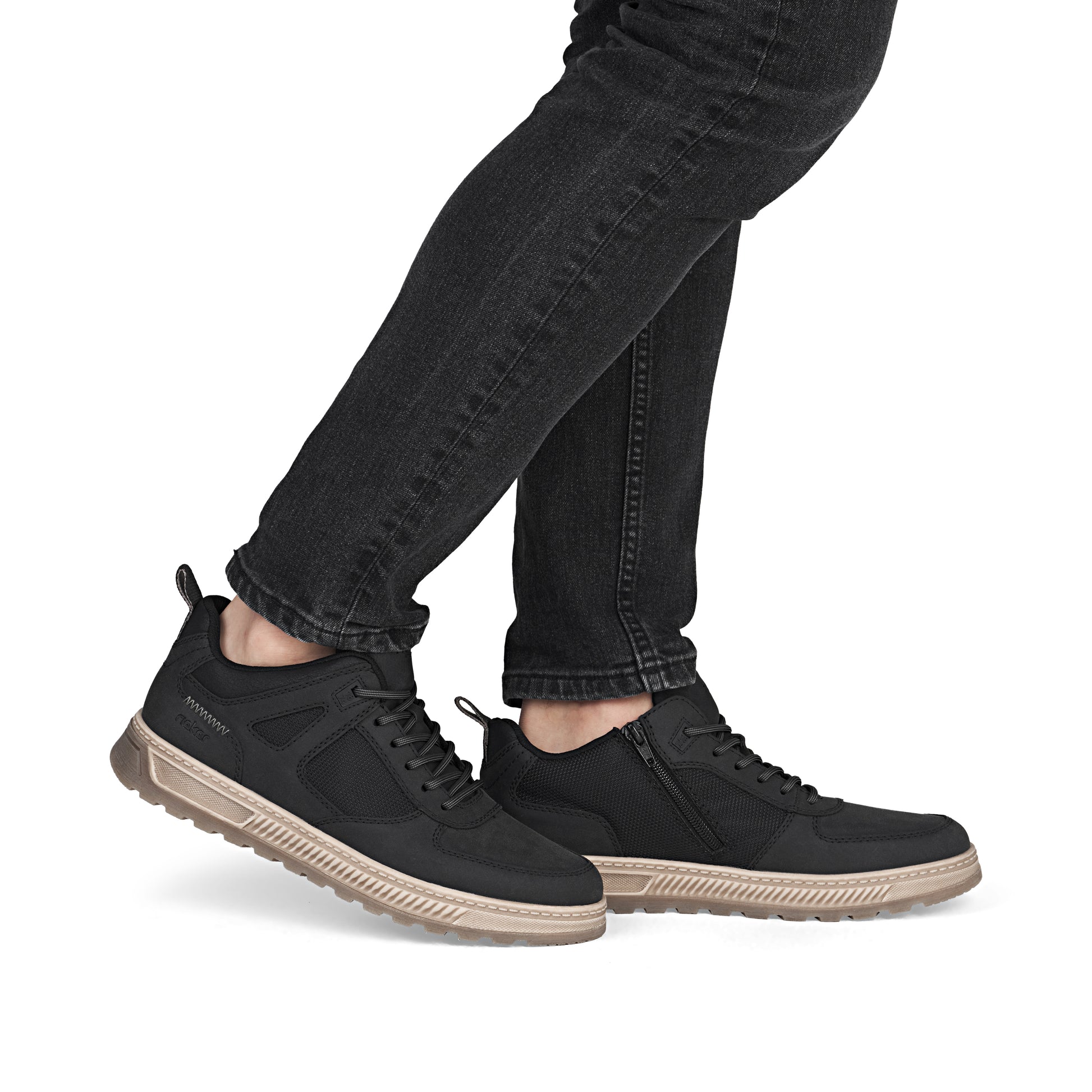 Black Zip Boots for Men | Rieker 37004-00