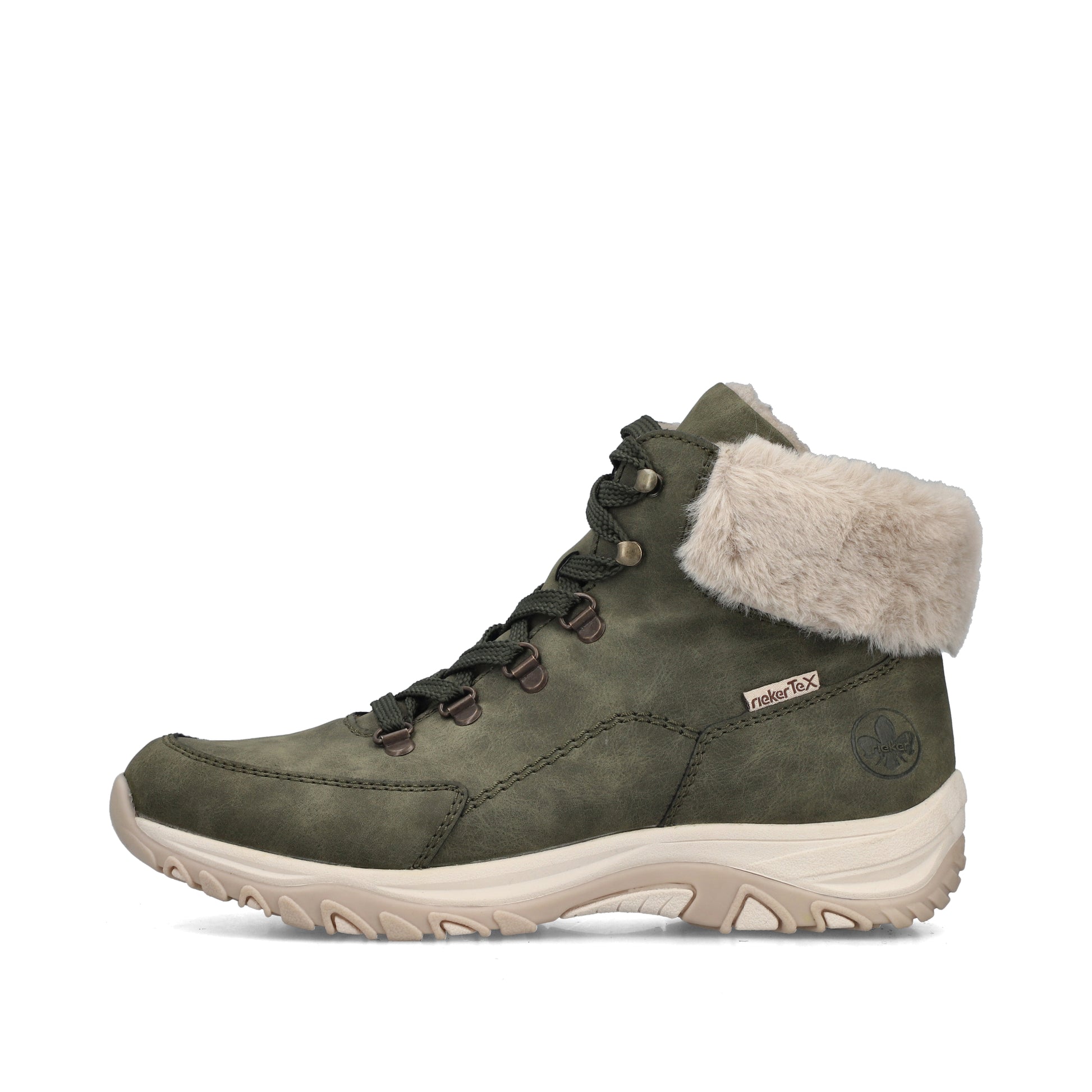 Green Elasticated Boots for Women | Rieker M9610-54