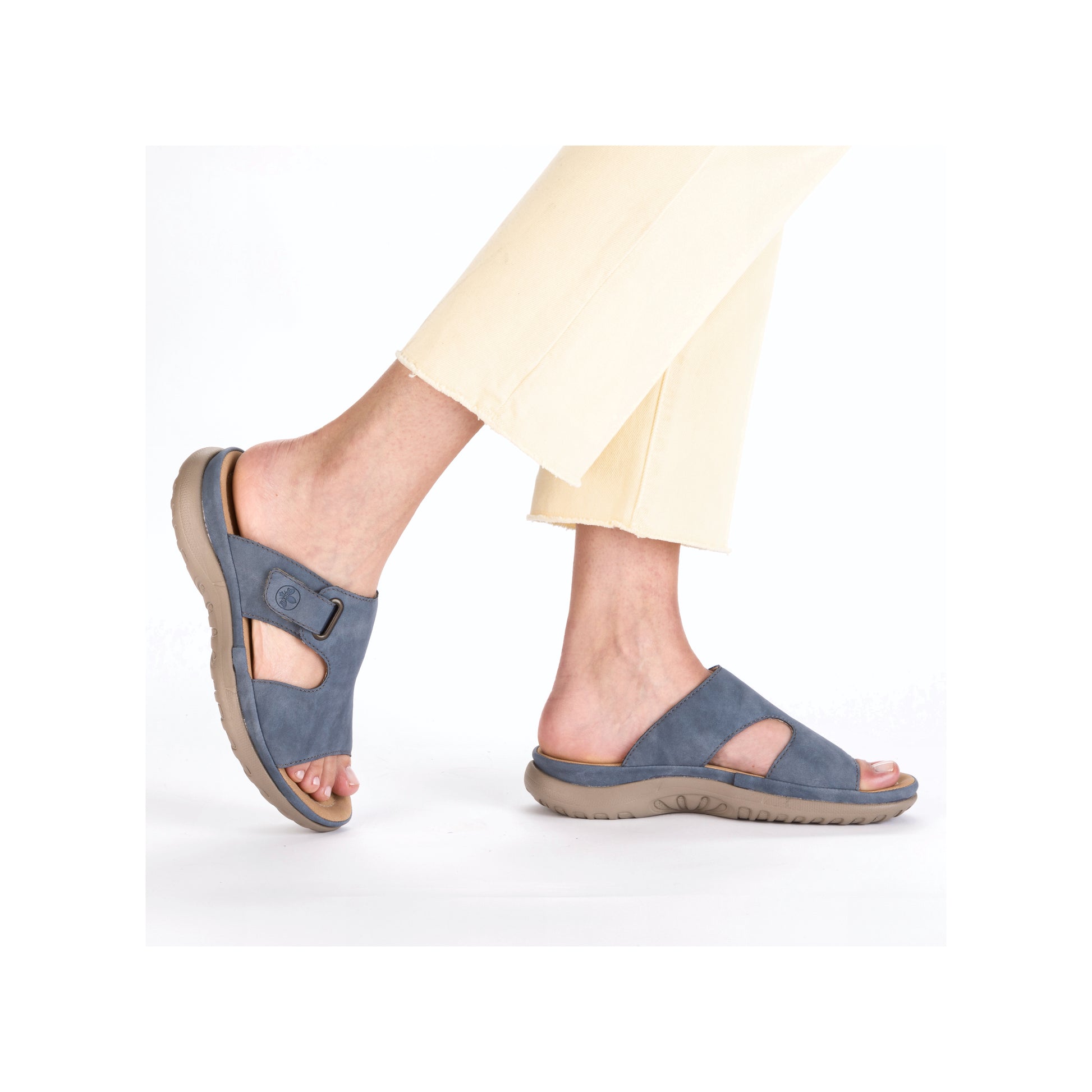 Blue Hook & Loop Sandals for Women | Rieker 64806-10