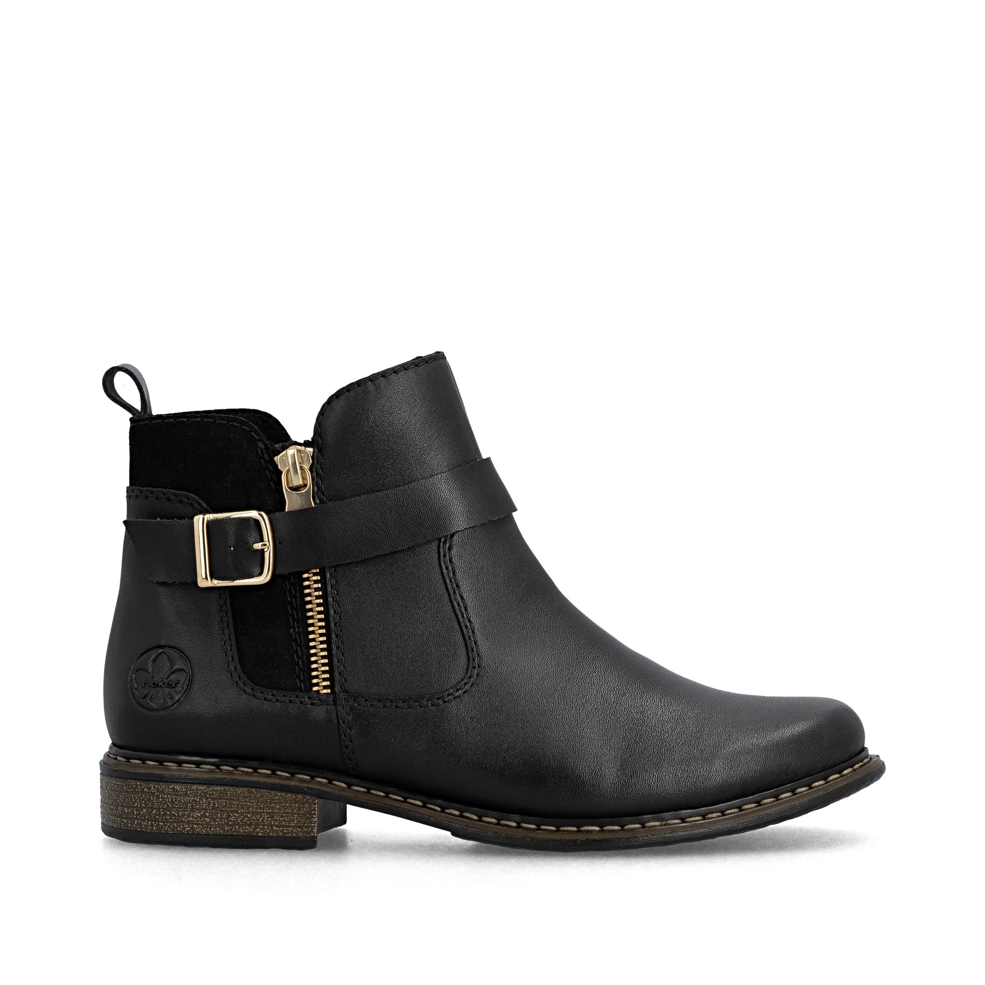 Black Zip Boots for Women | Rieker Z4959-00