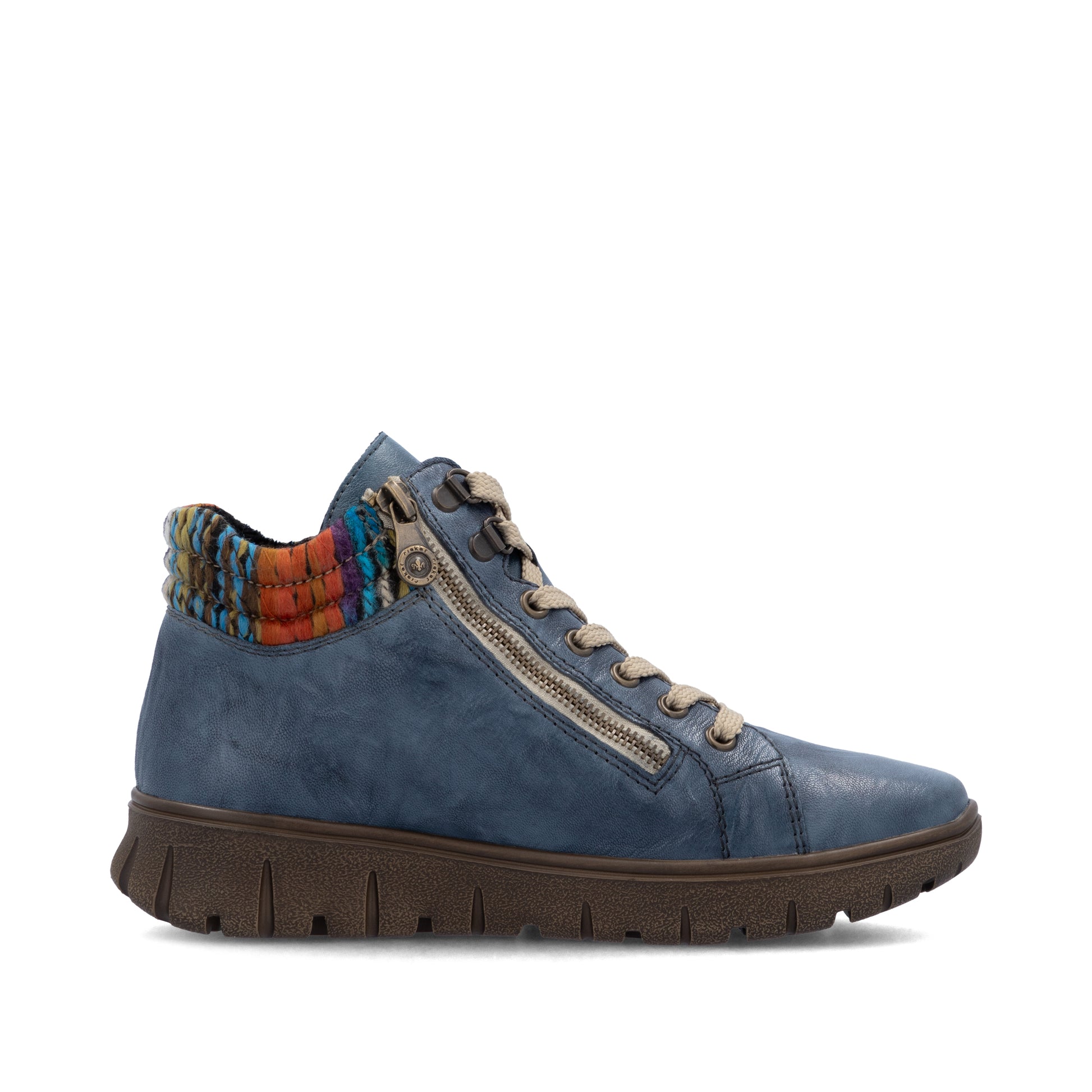 Blue Zip Boots for Women | Rieker N1305-14