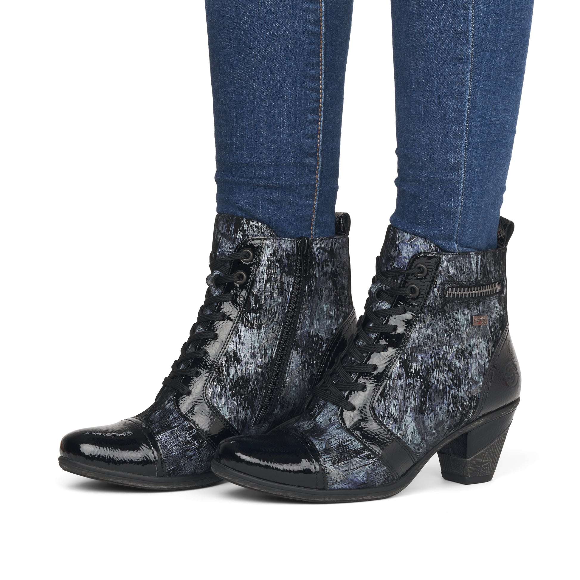 Blue Zip Boots for Women | Remonte D8797-14