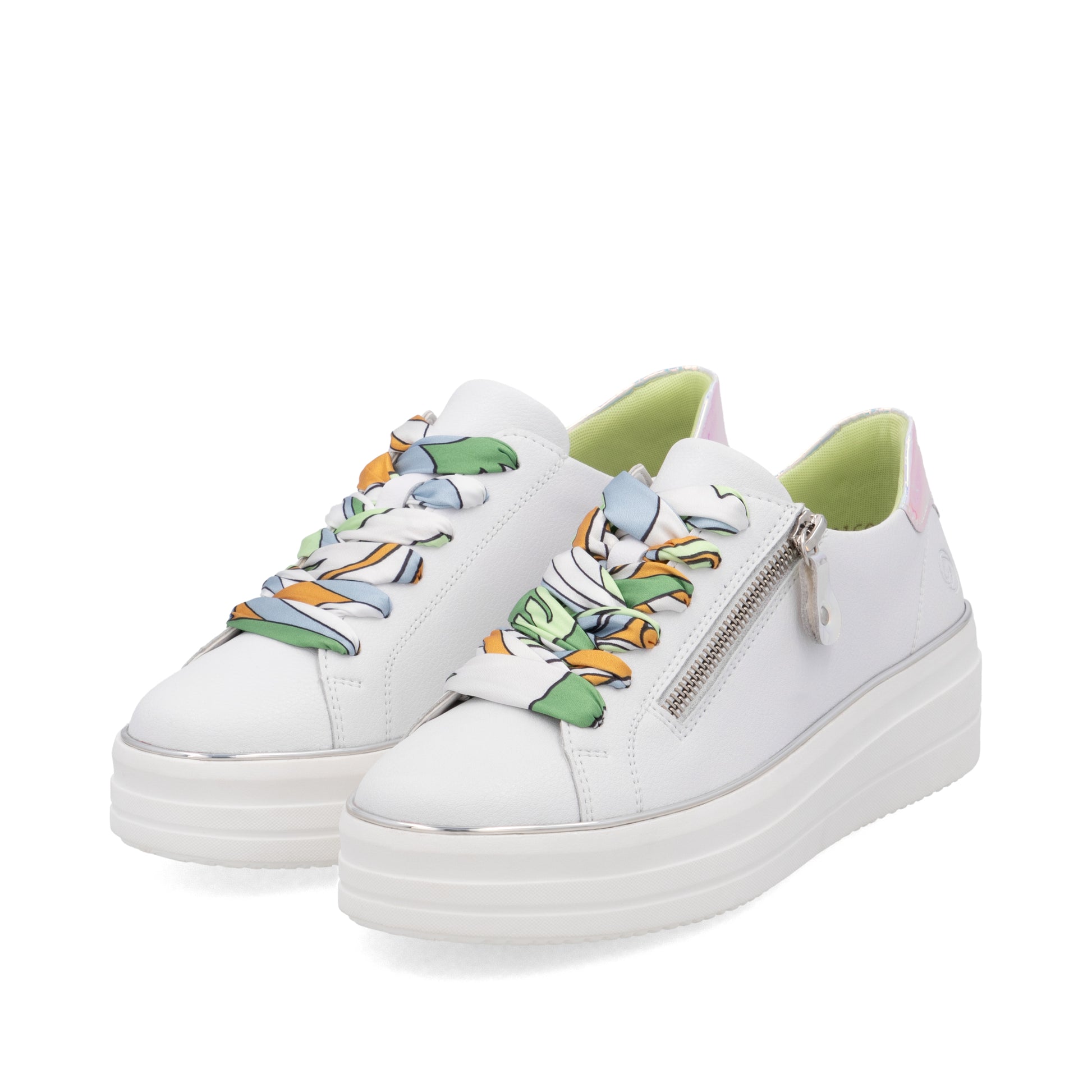 White Zip Shoes for Women | Remonte D1C06-80