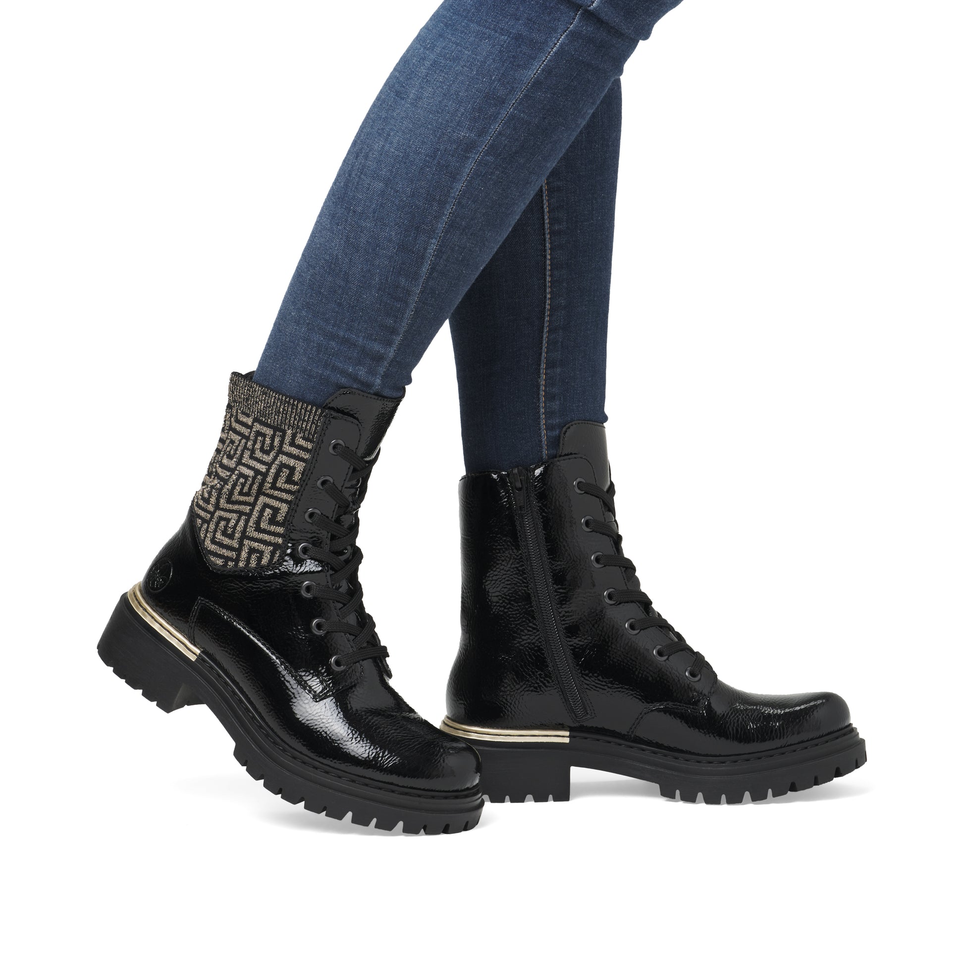 Black Zip Boots for Women | Rieker 72607-00