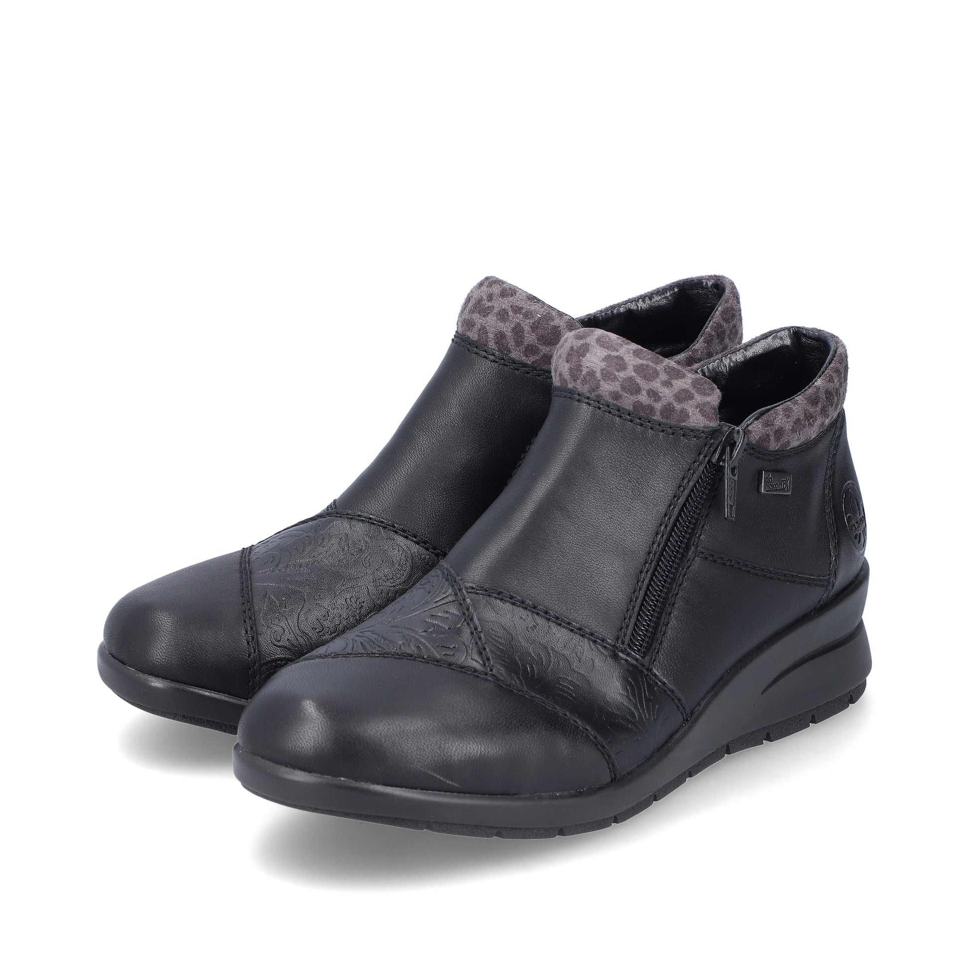 Black Zip Boots for Women | Rieker L4881-01