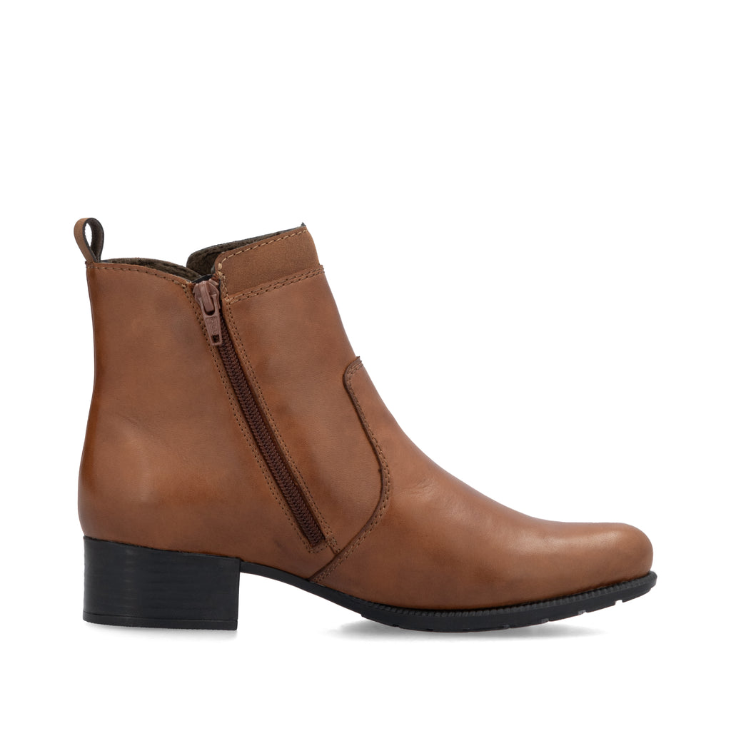Brown Zip Boots for Women | Rieker 78658-22