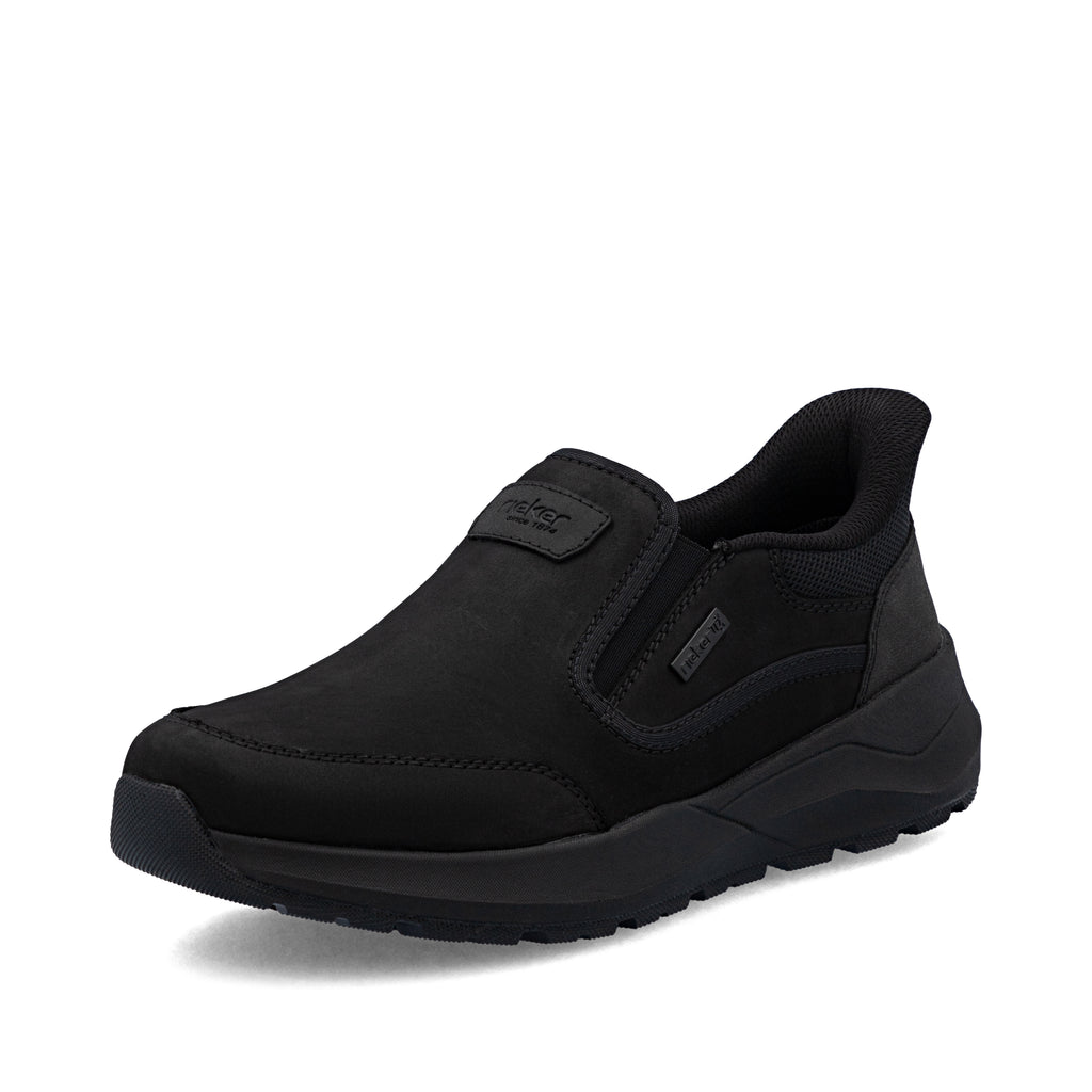 Black Elasticated Shoes for Men | Rieker 06052-00