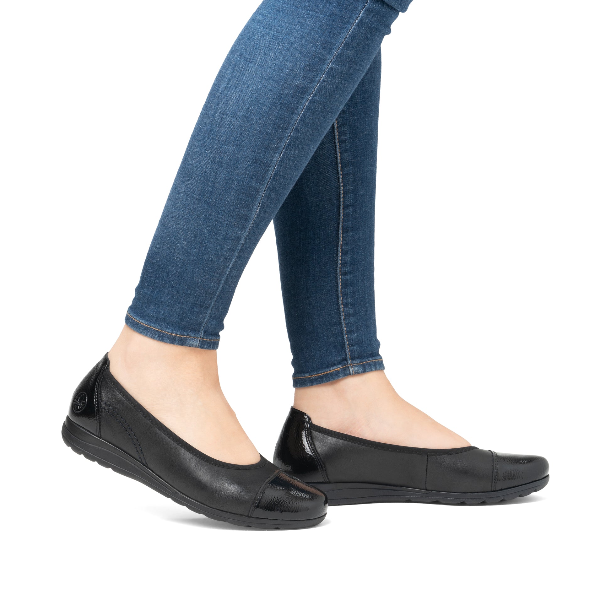 Black Slip-On Shoes for Women | Rieker L9351-00