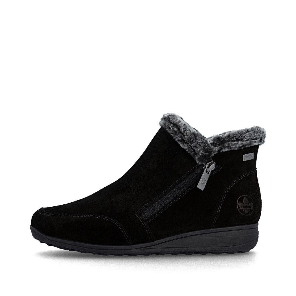 Black Zip Boots for Women | Rieker 47256-00