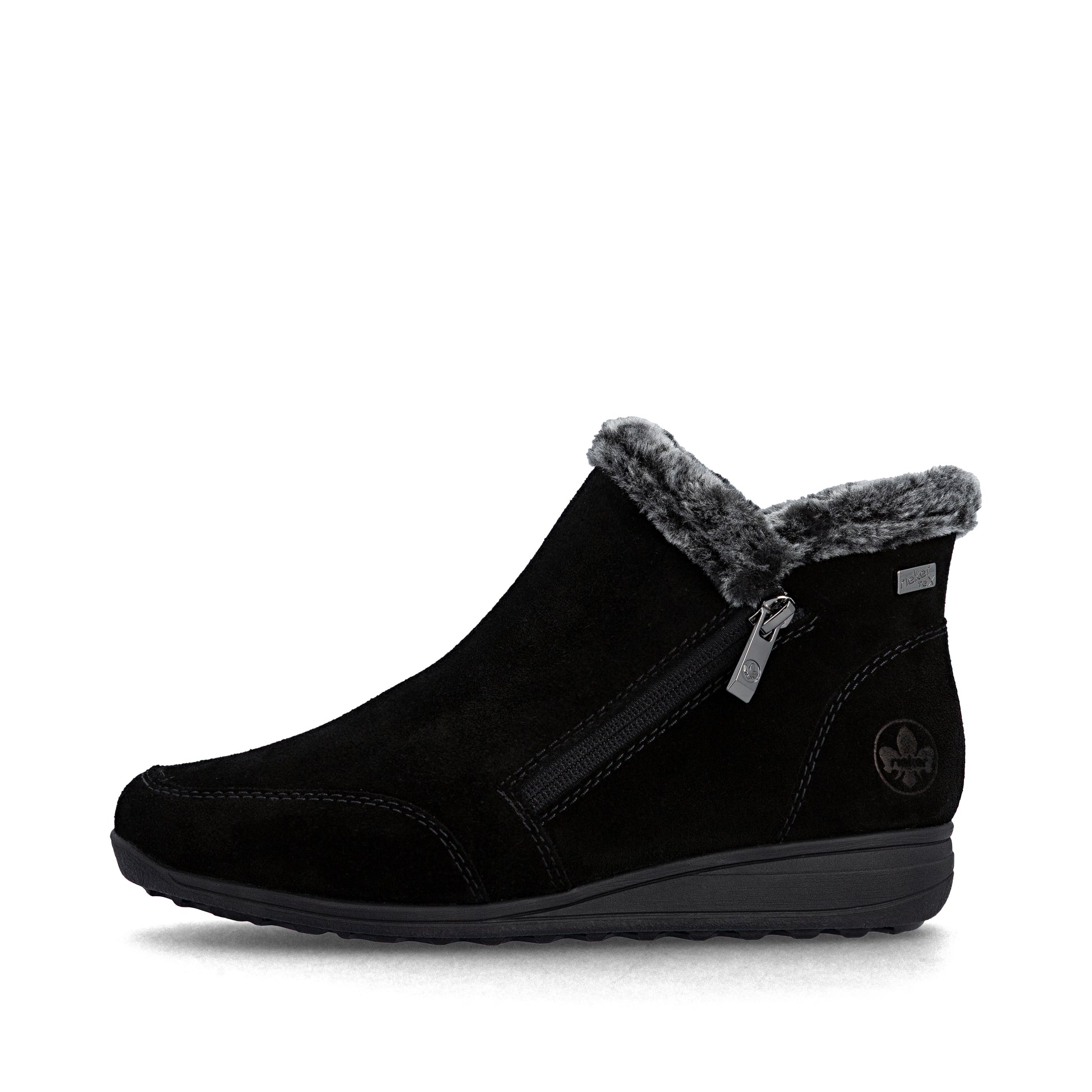 Black Zip Boots for Women | Rieker 47256-00