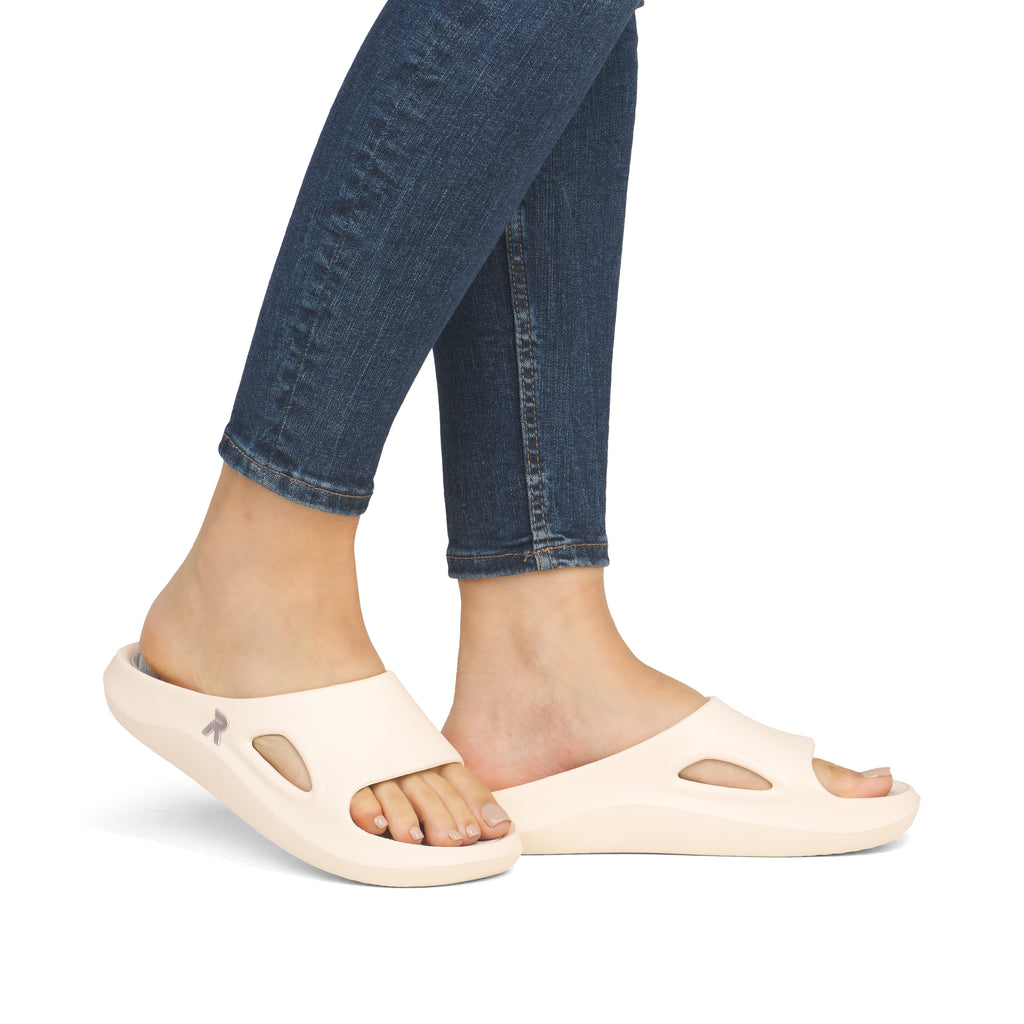 Beige Slip-On Sandals for Women | Rieker W3450-60