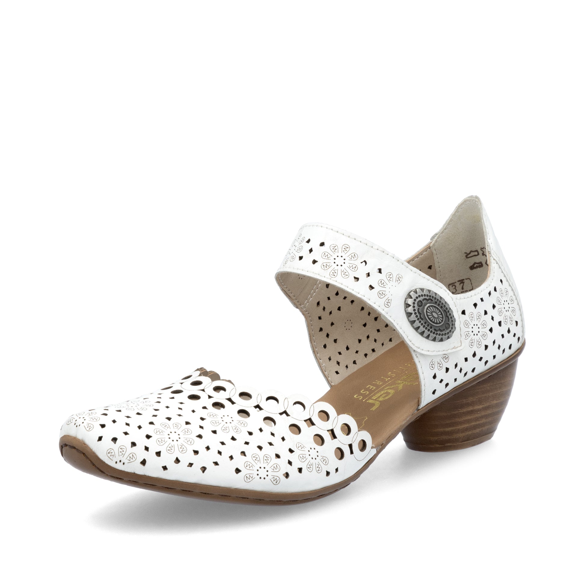 White Hook & Loop Shoes for Women | Rieker 43753-80