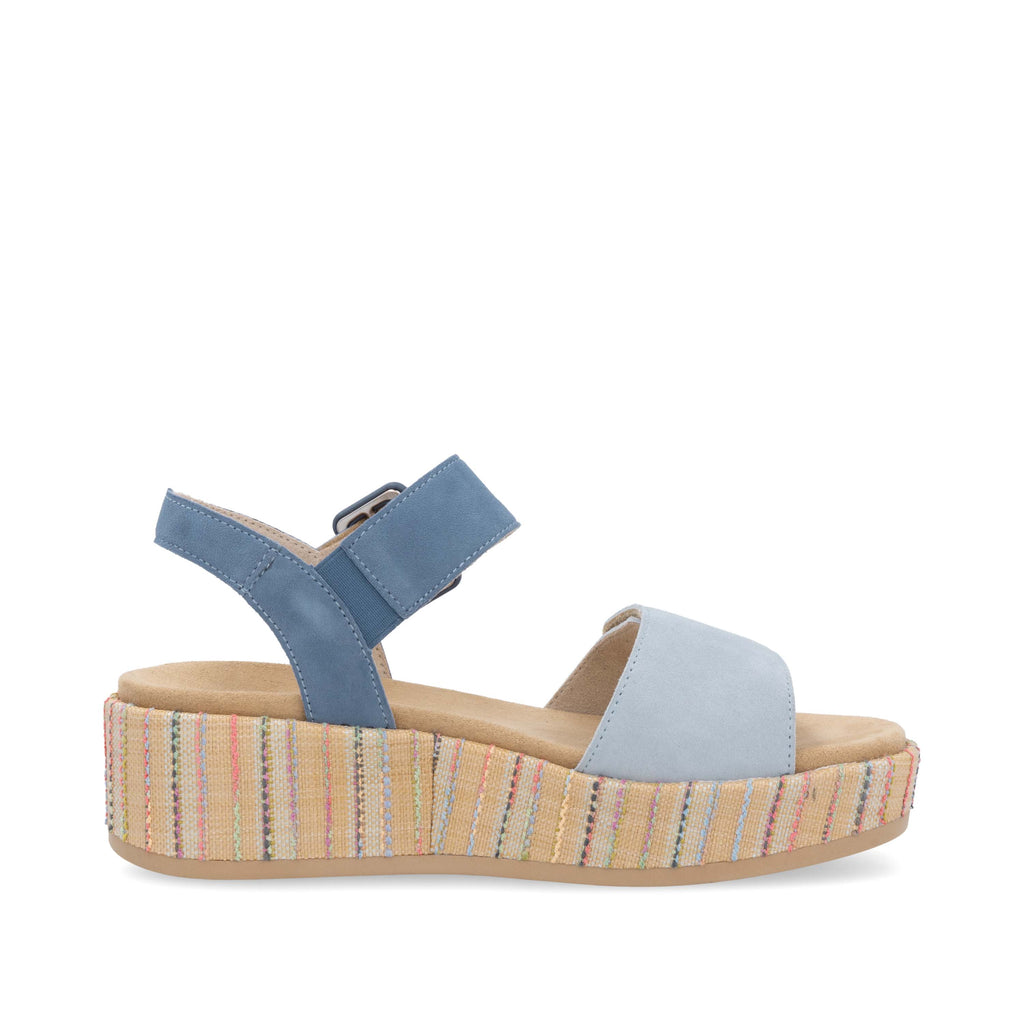 Blue Hook & Loop Sandals for Women | Remonte D1N54-12
