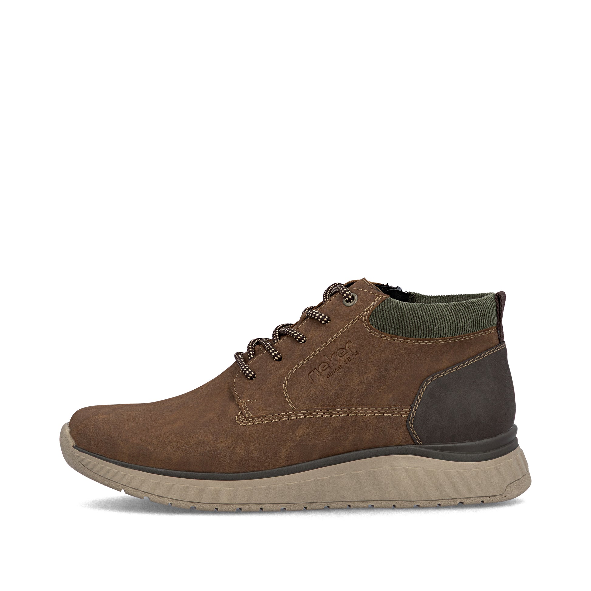 Brown Zip Boots for Men | Rieker B0603-24