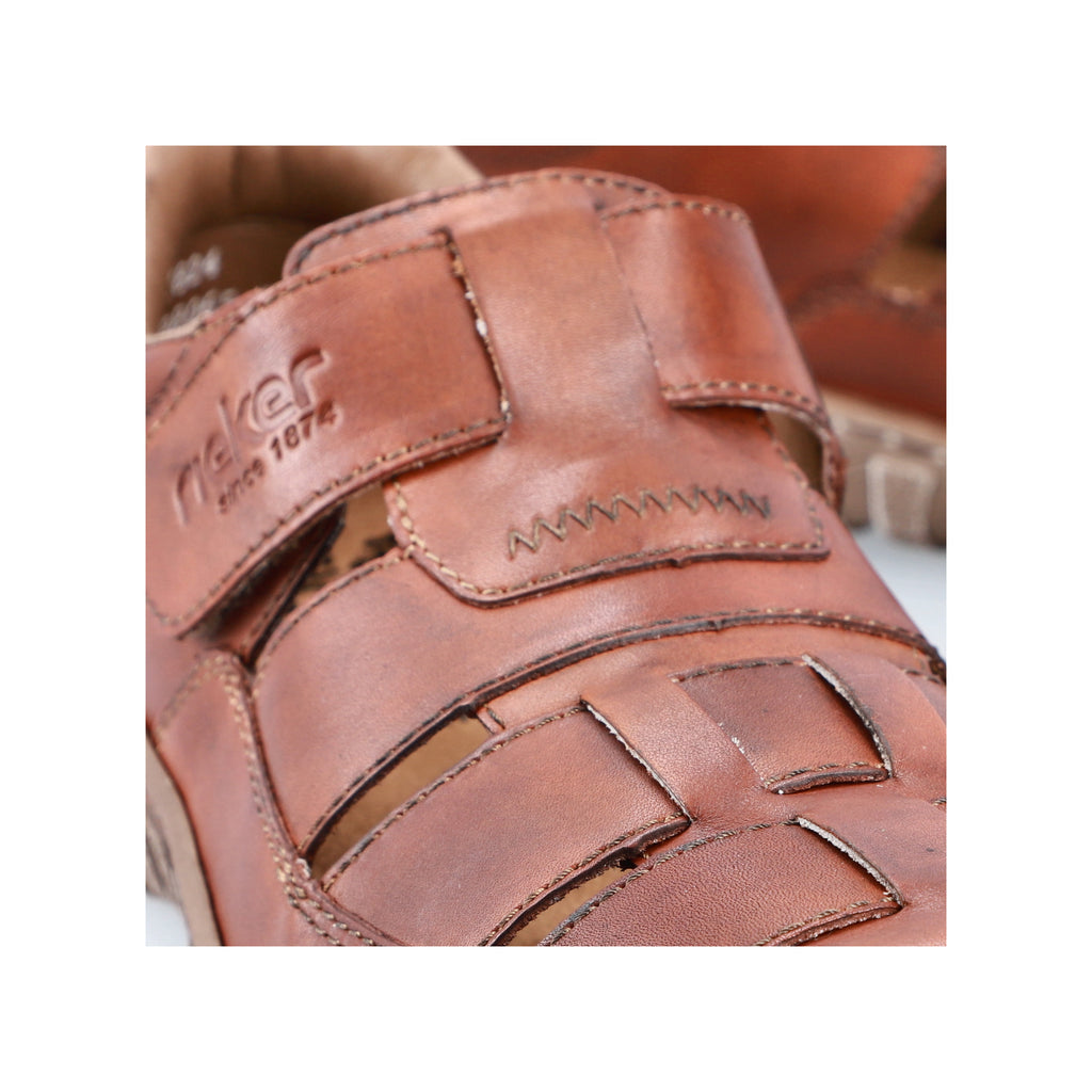 Brown Hook & Loop Shoes for Men | Rieker 03578-24