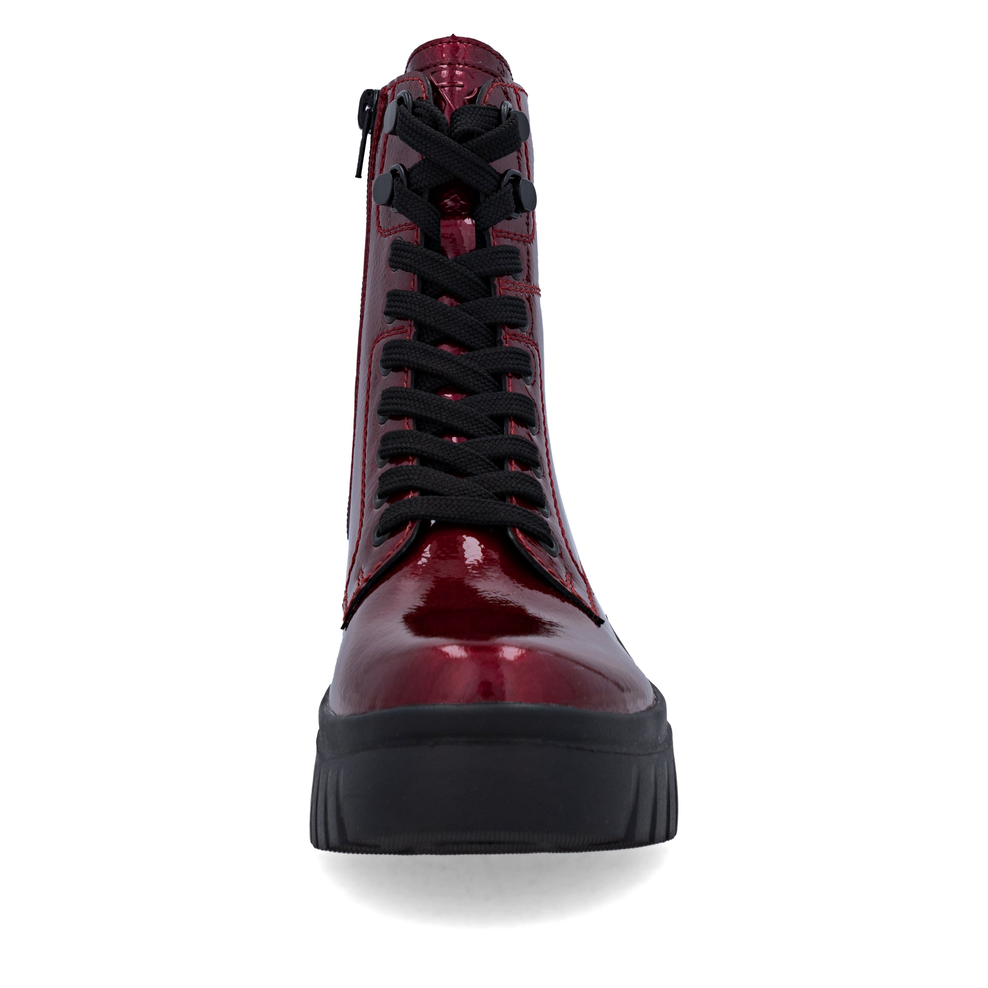 Red Zip Boots for Women | Rieker Sport W1870-35