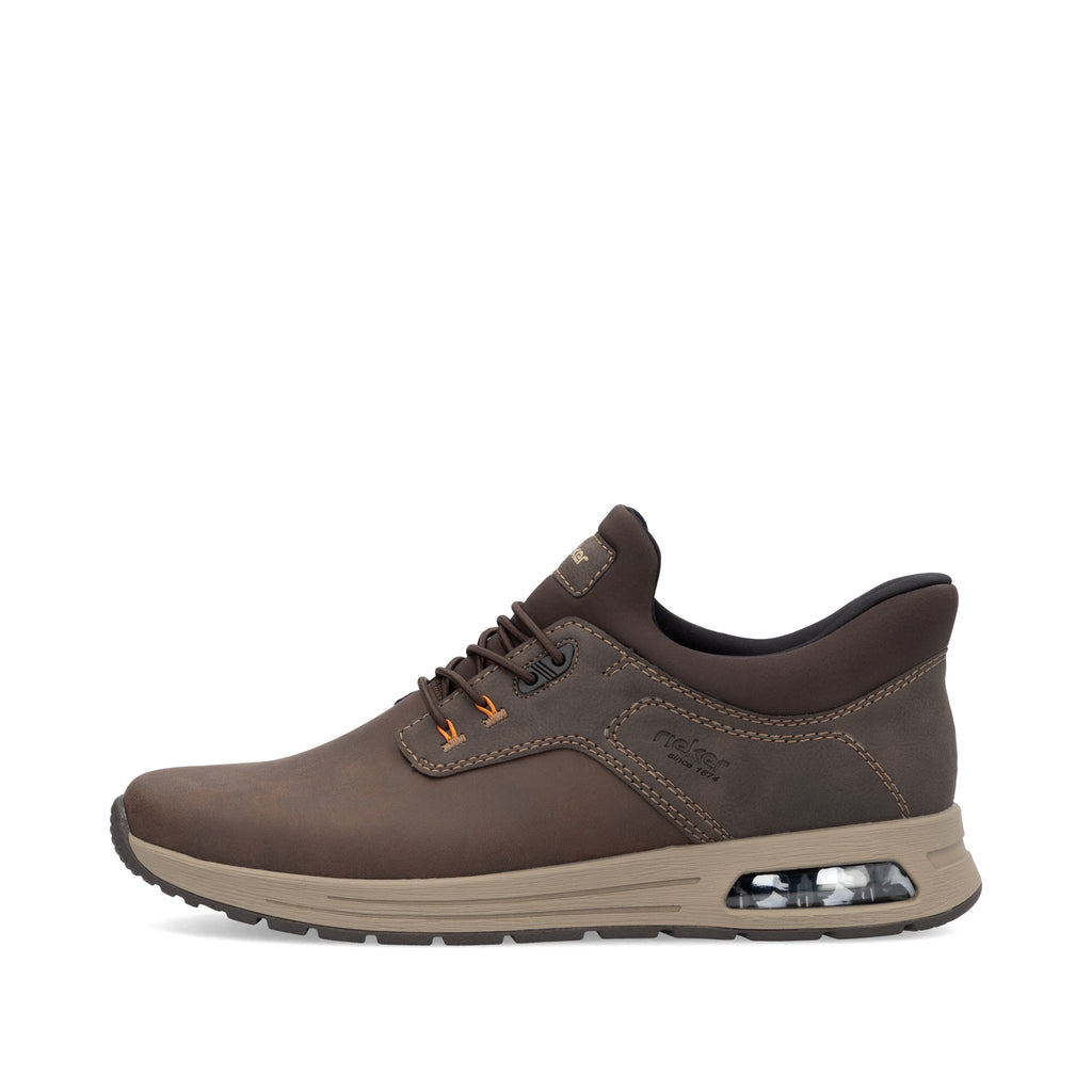 Brown Elasticated Shoes for Men | Rieker B1051-25