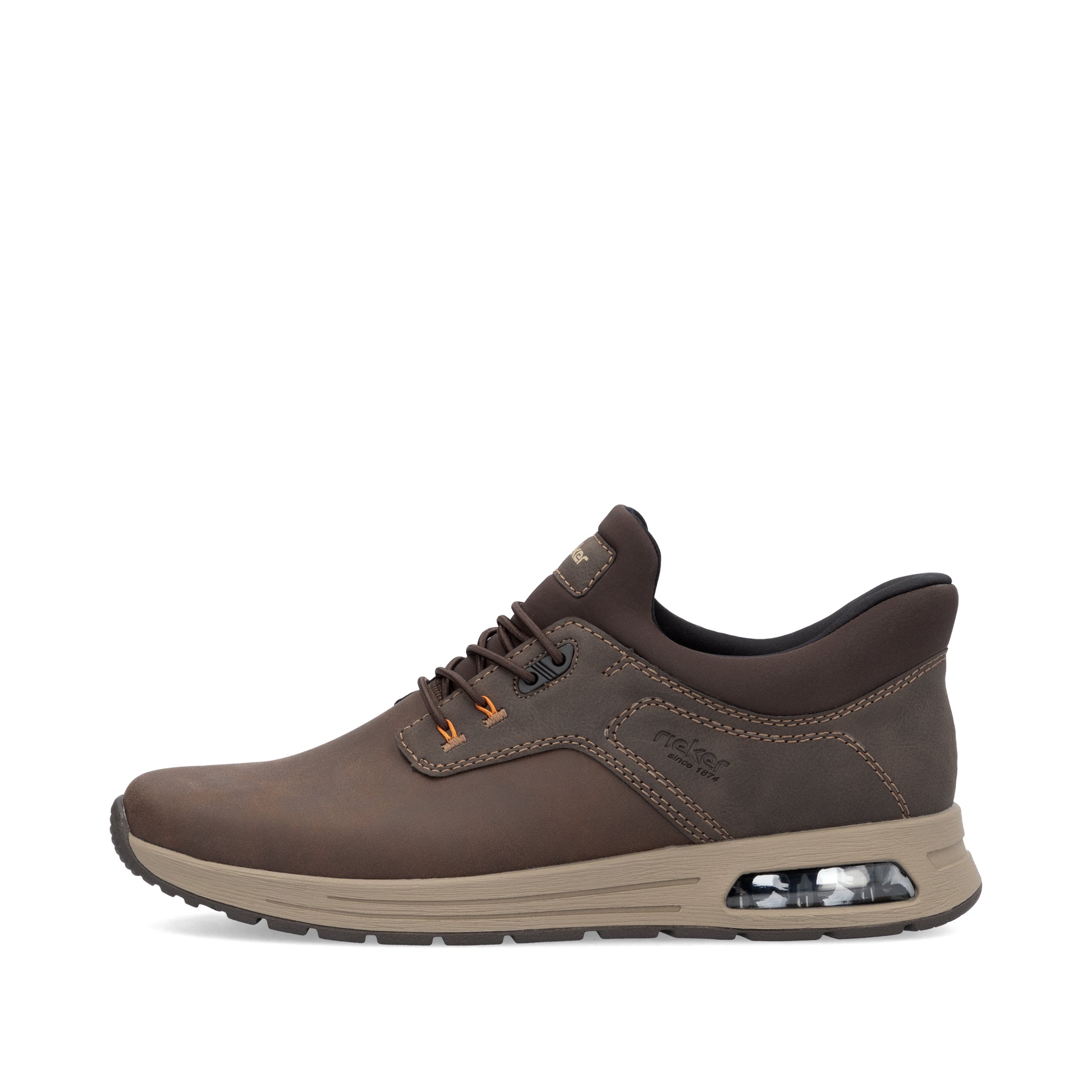 Brown Elasticated Shoes for Men | Rieker B1051-25