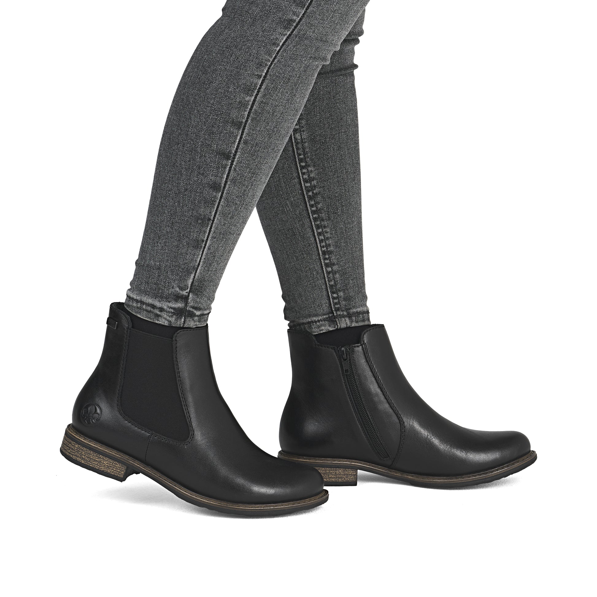 Black Zip Boots for Women | Rieker 74870-00