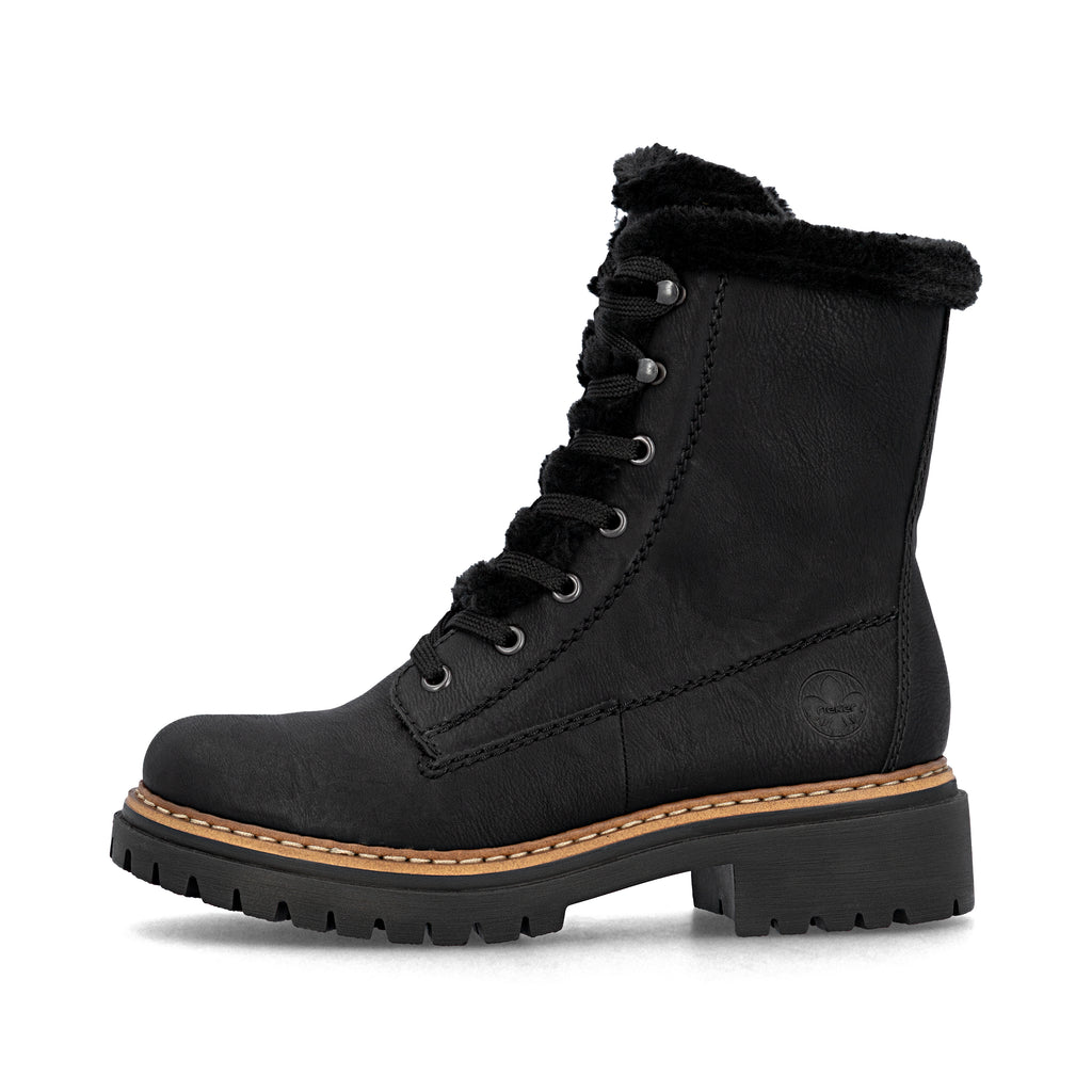 Black Zip Boots for Women | Rieker 72625-00