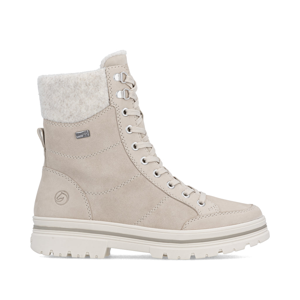 Beige Zip Boots for Women | Remonte D2U70-62