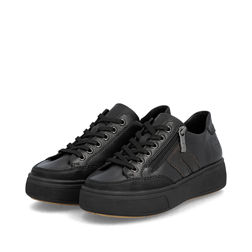 Black Zip Shoes for Women | Rieker M7711-00