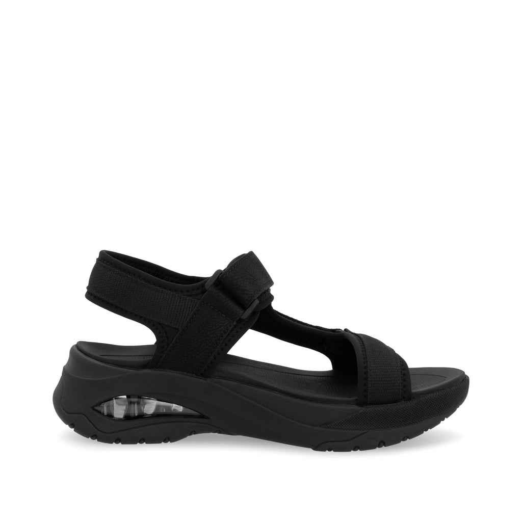 Black Hook & Loop Sandals for Women | Rieker W3151-00