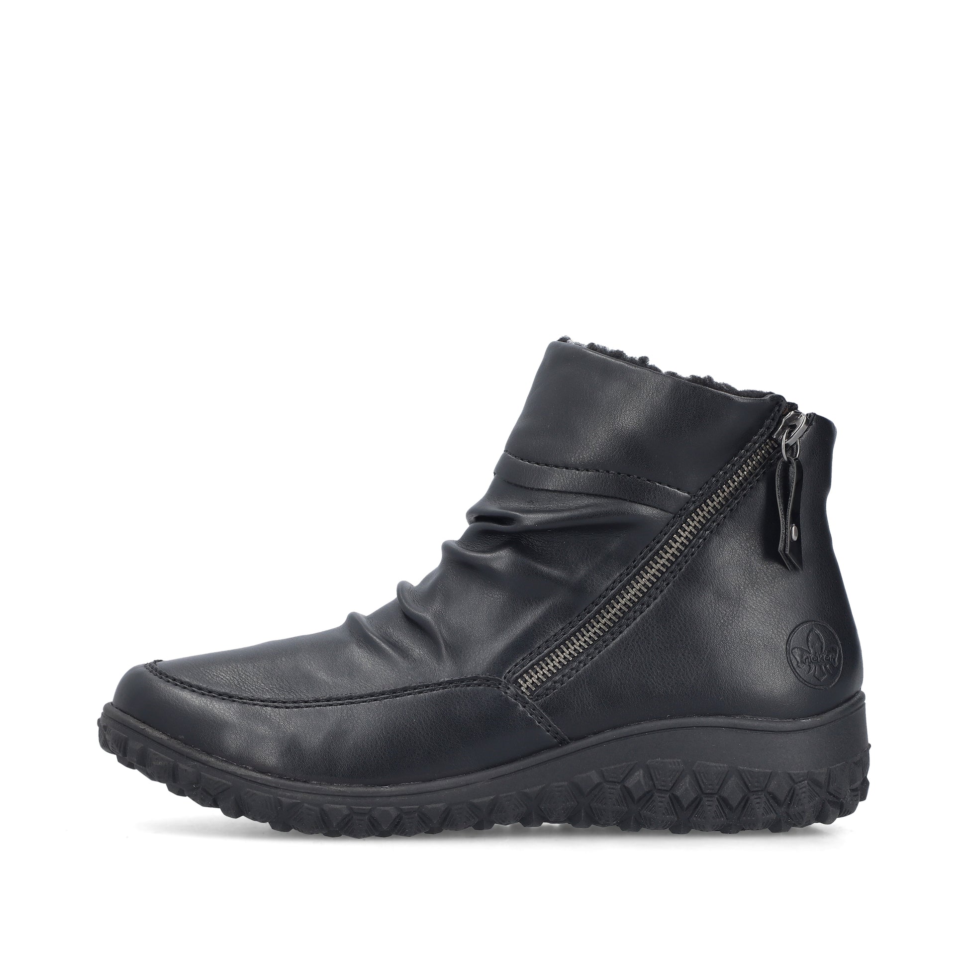 Black Zip Boots for Women | Rieker 59585-01