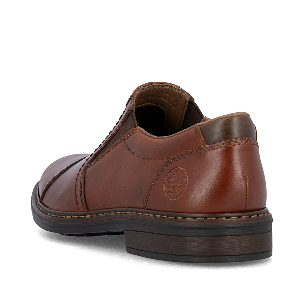 Brown Elasticated Shoes for Men | Rieker 17659-23