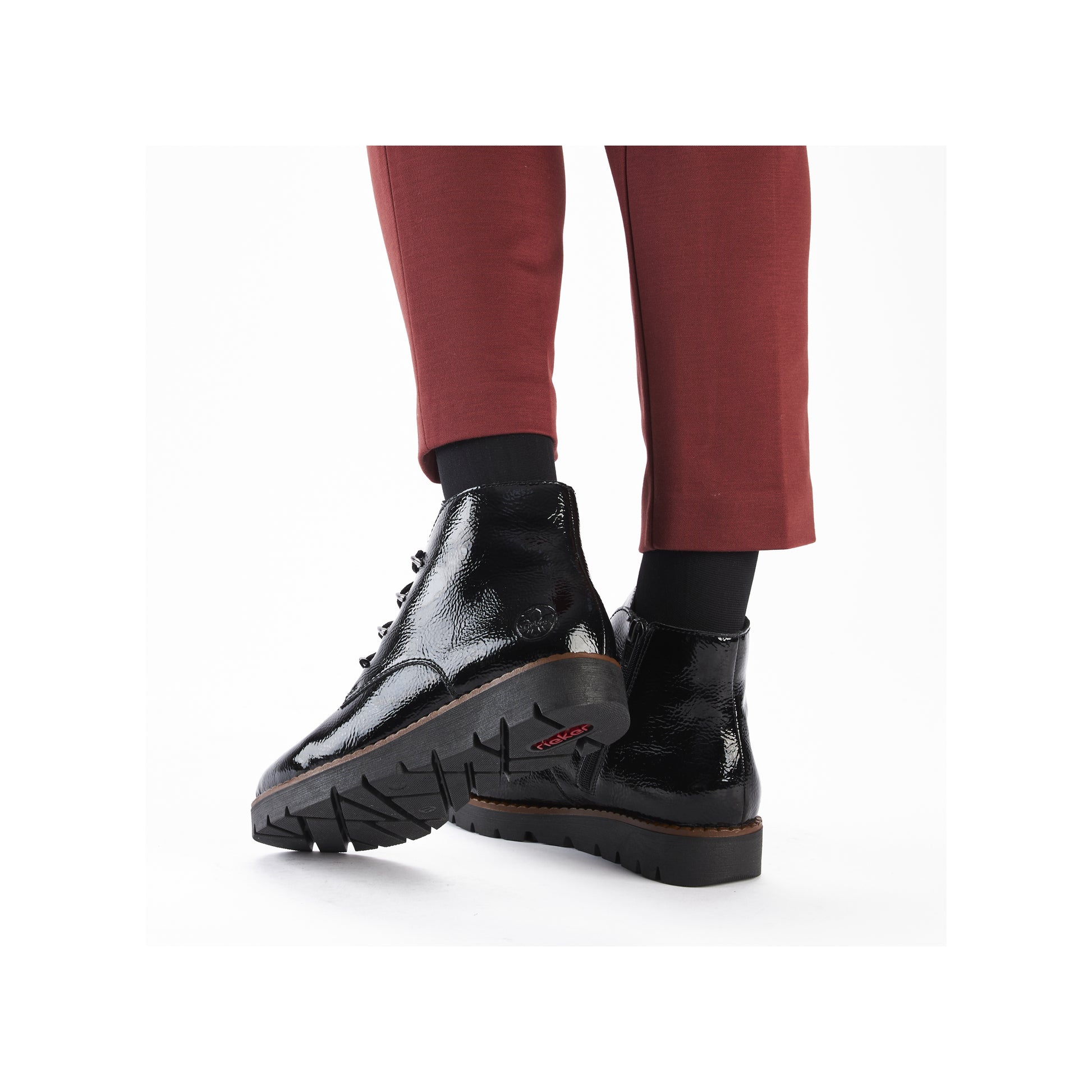 Black Zip Boots for Women | Rieker 44902-00