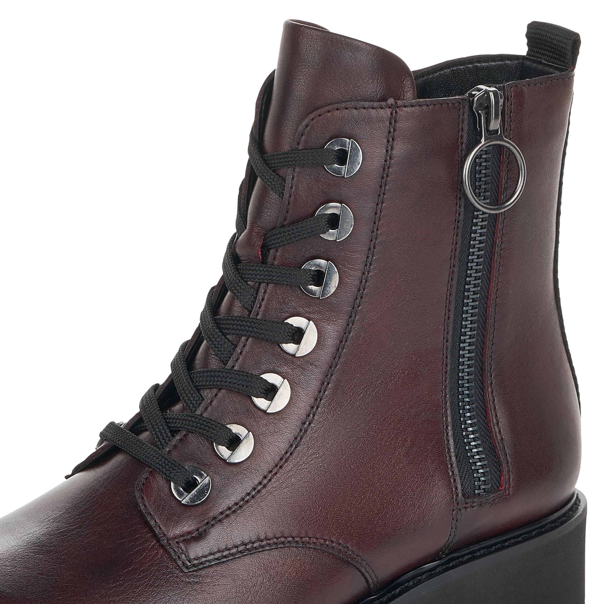 Red Zip Boots for Women | Remonte D8671-35