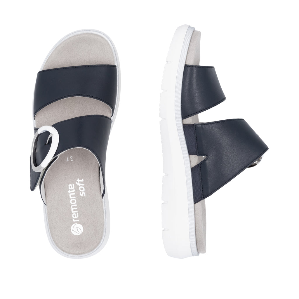Blue Hook & Loop Sandals for Women | Remonte D2K51-14