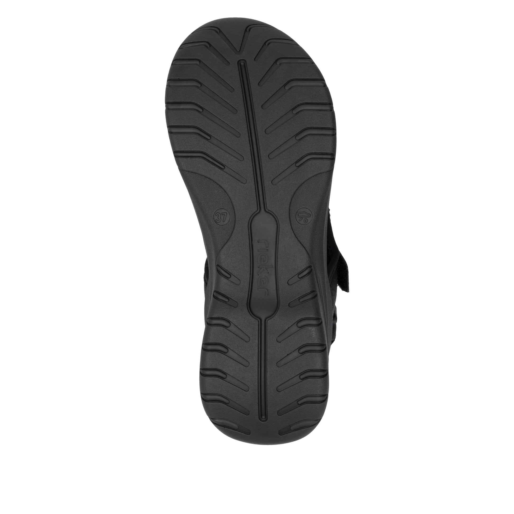 Black Hook & Loop Sandals for Women | Rieker W3151-00