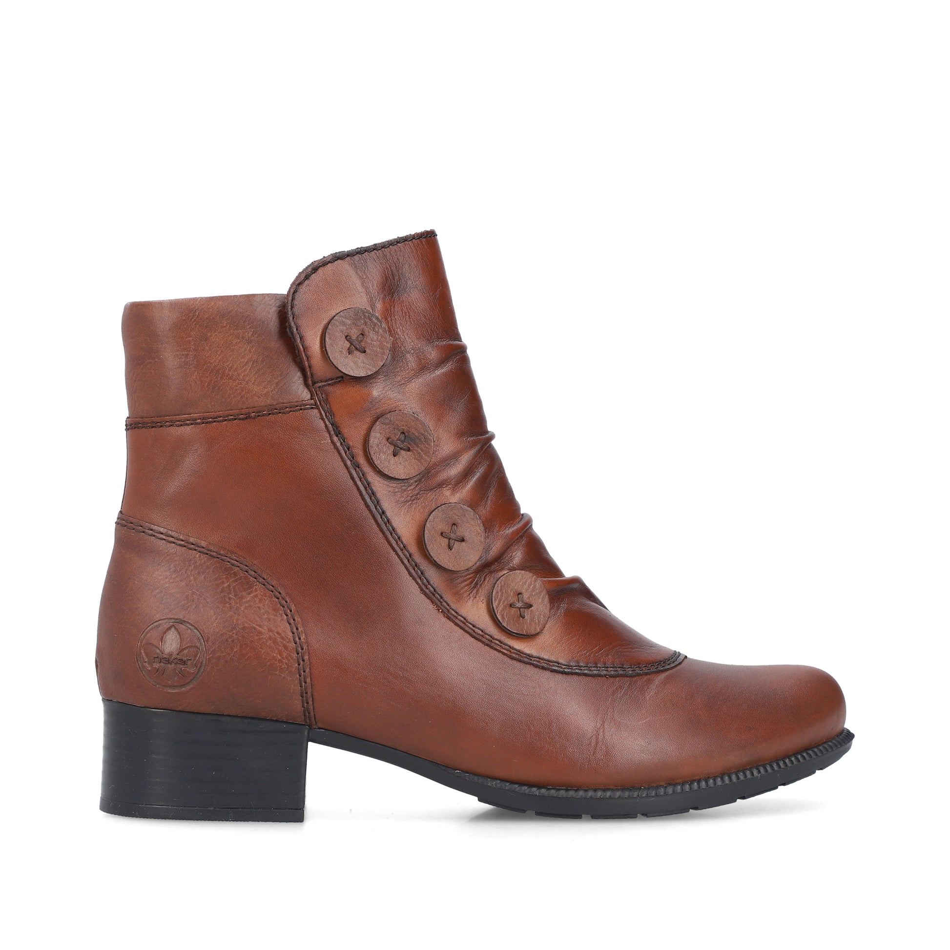 Brown Zip Boots for Women | Rieker 78659-22