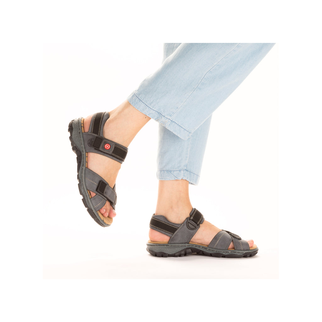 Blue Hook & Loop Sandals for Women | Rieker 68851-14