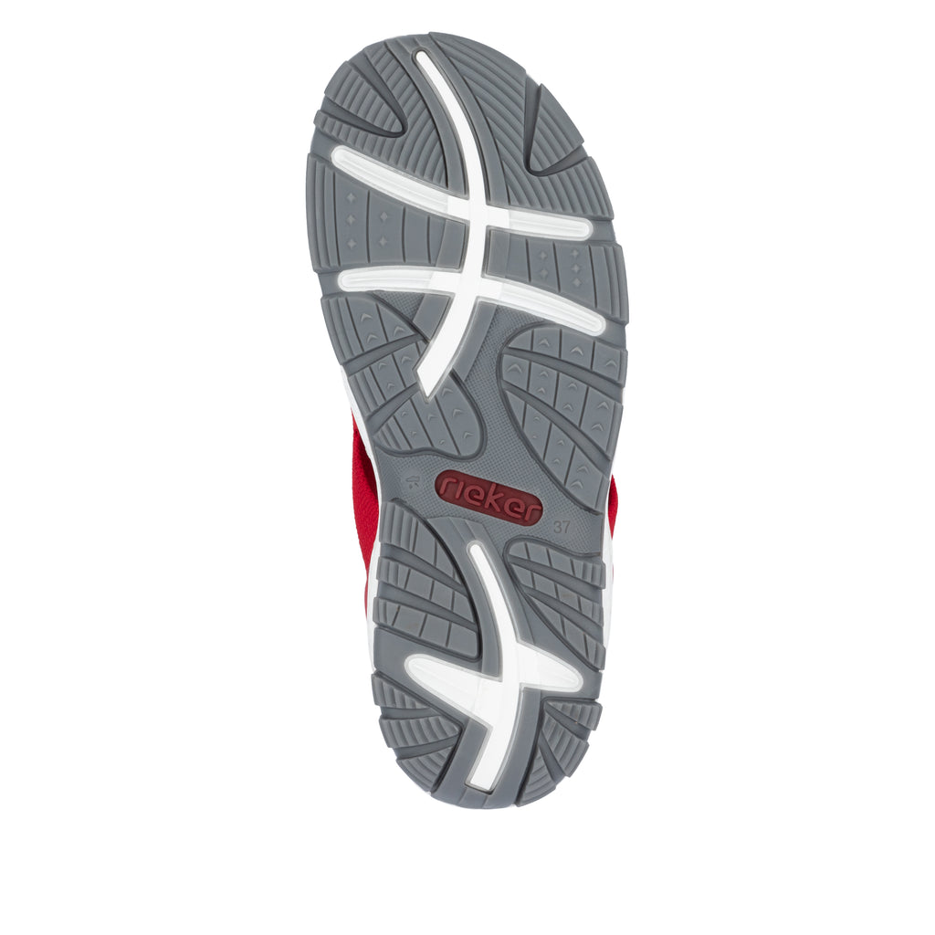 Red Elasticated Sandals for Women | Rieker 68895-33