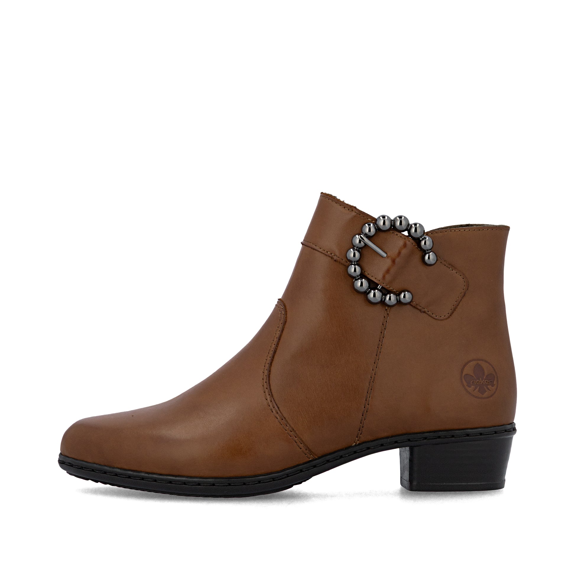 Brown Zip Boots for Women | Rieker Y0797-24