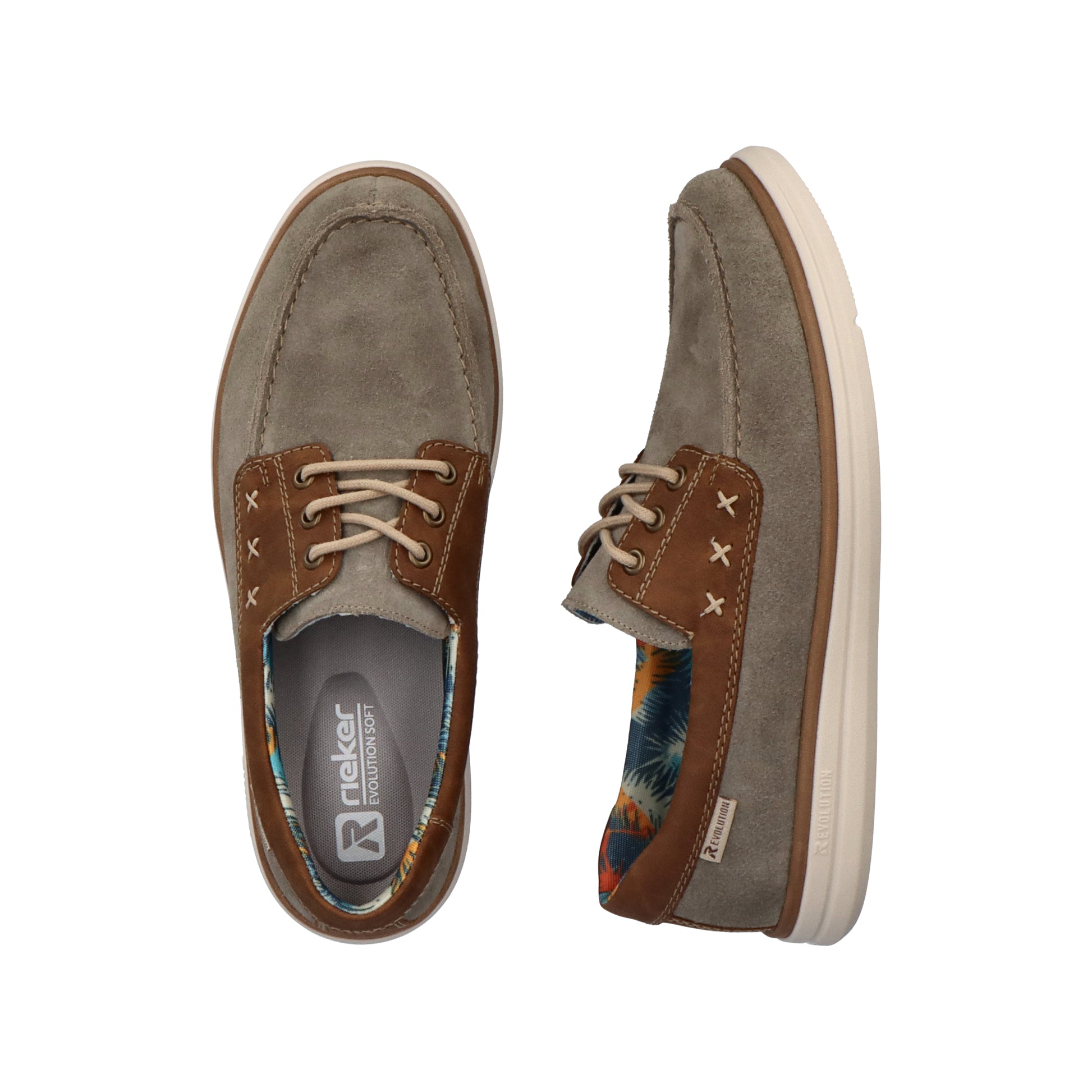 Grey Lace-Up Shoes for Men | Rieker Sport U0601-42
