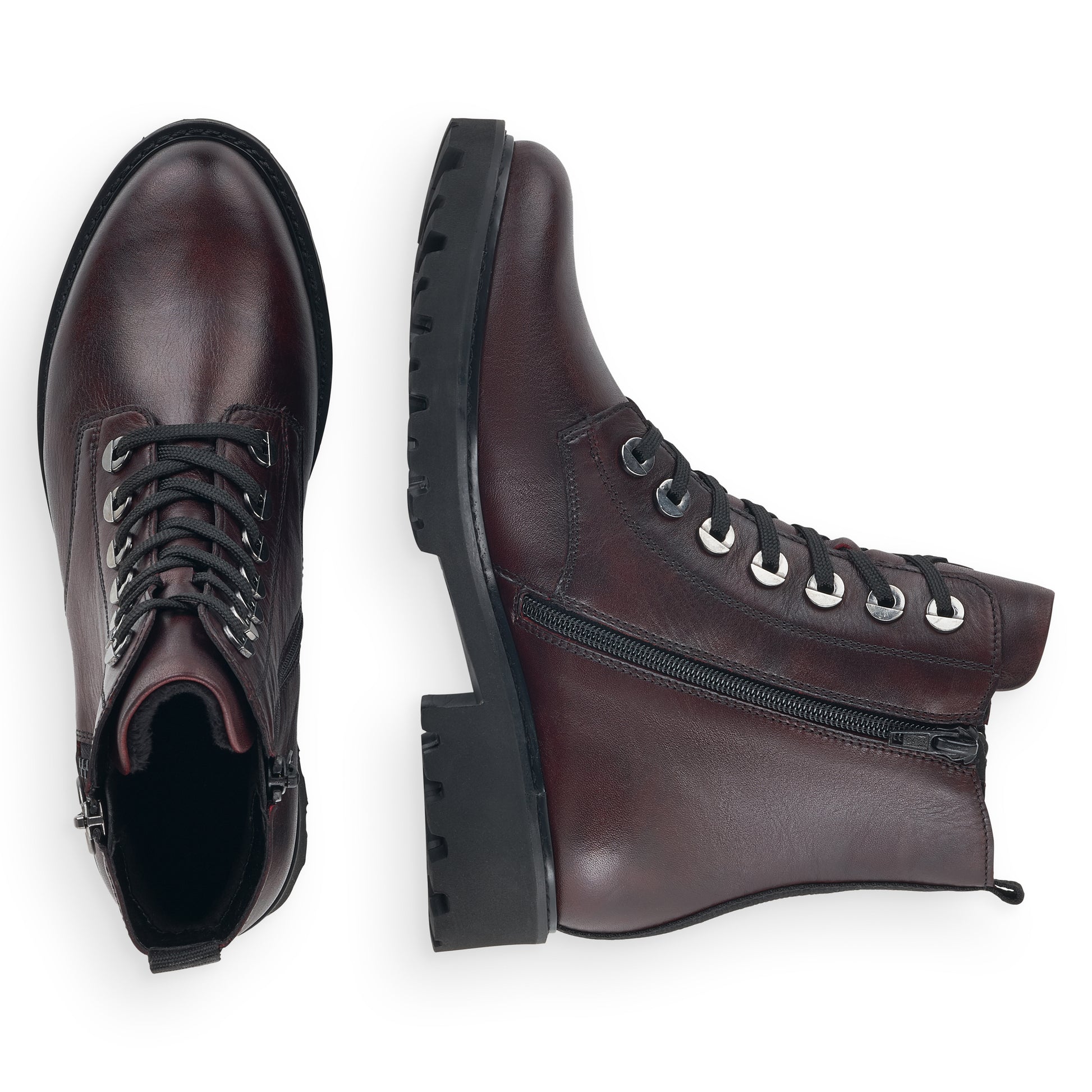 Red Zip Boots for Women | Remonte D8671-35