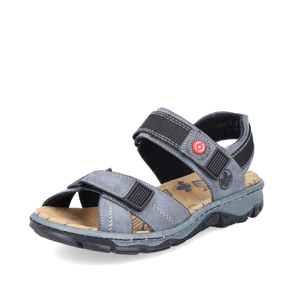 Blue Hook & Loop Sandals for Women | Rieker 68851-14