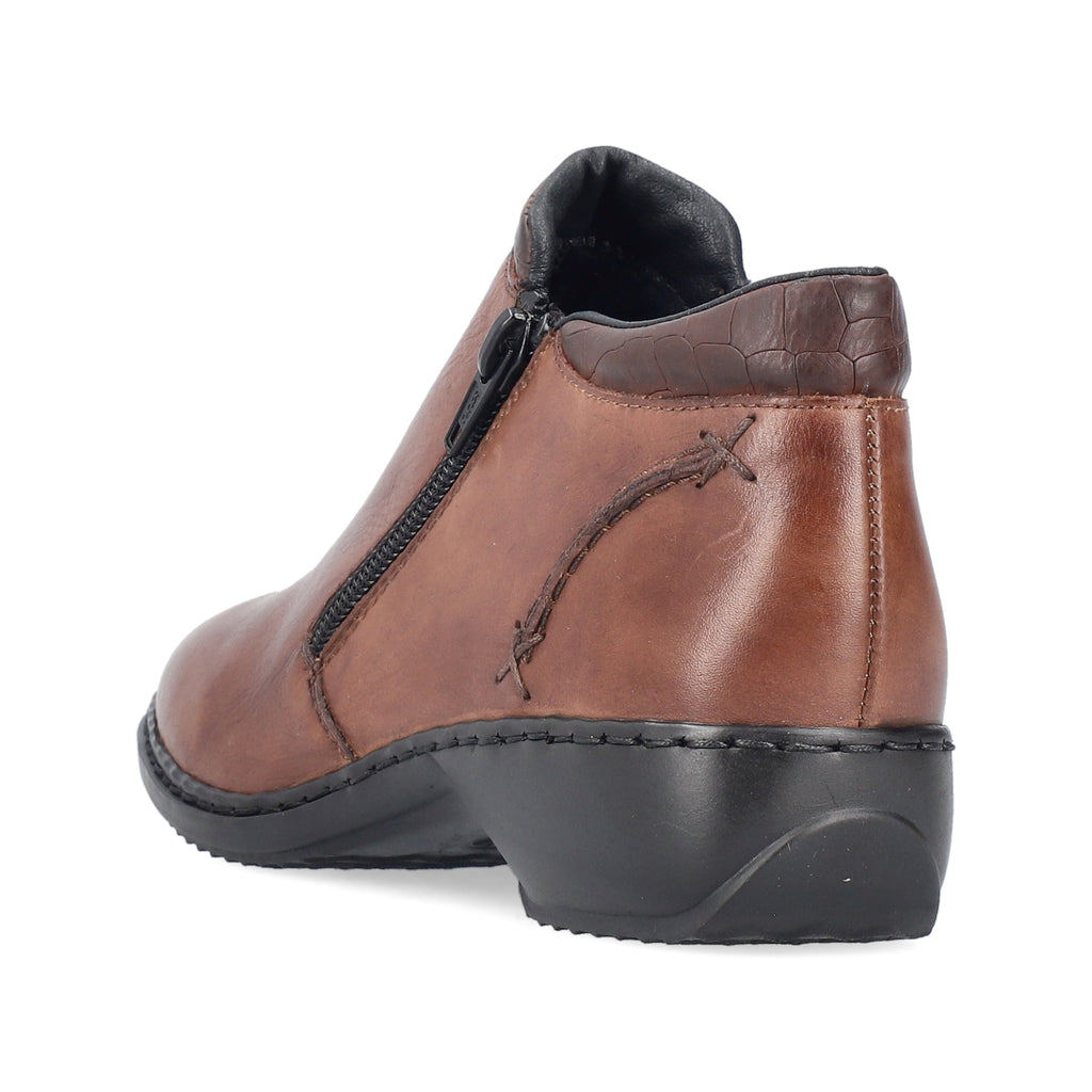 Brown Zip Boots for Women | Rieker L3882-24