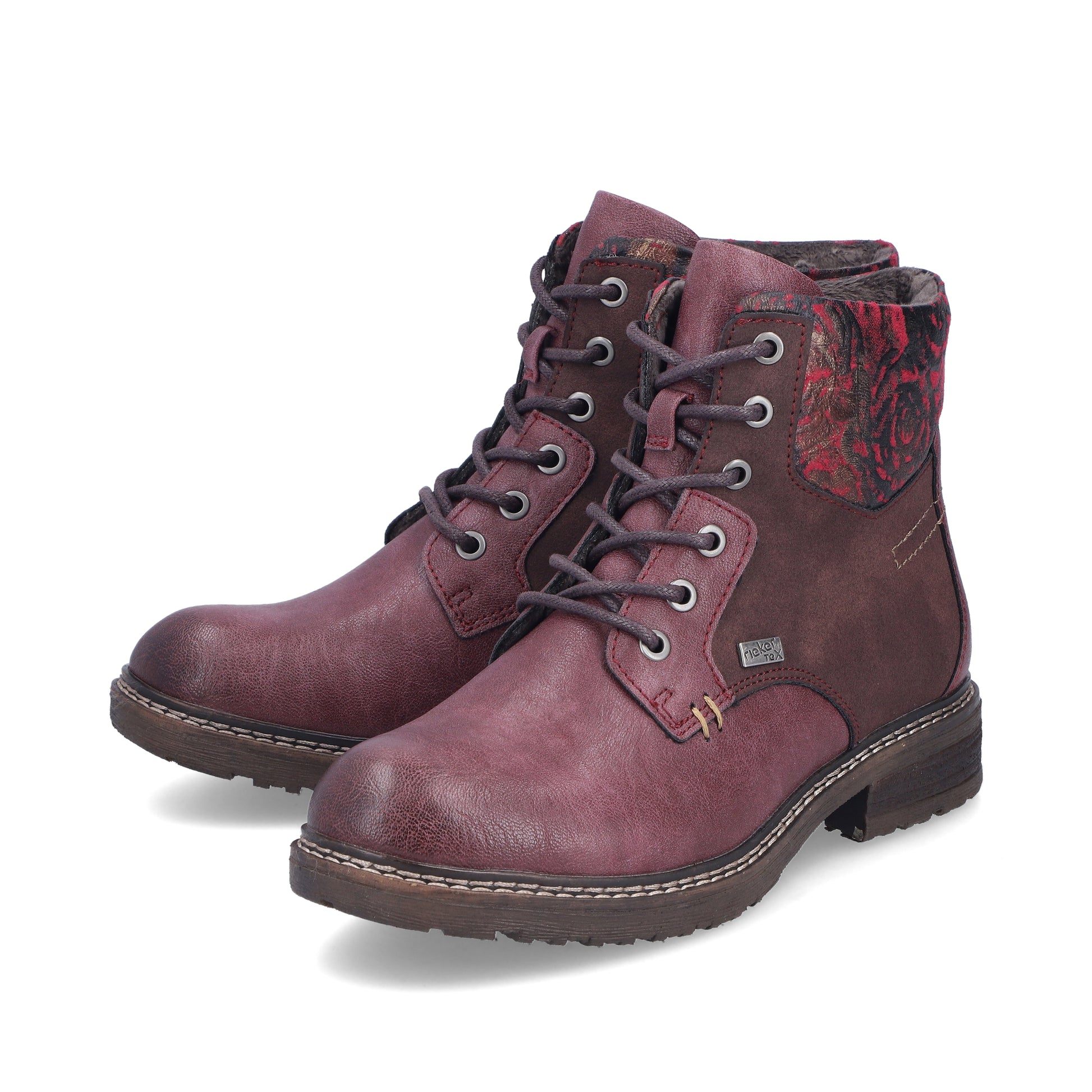 Red Zip Boots for Women | Rieker 94712-35