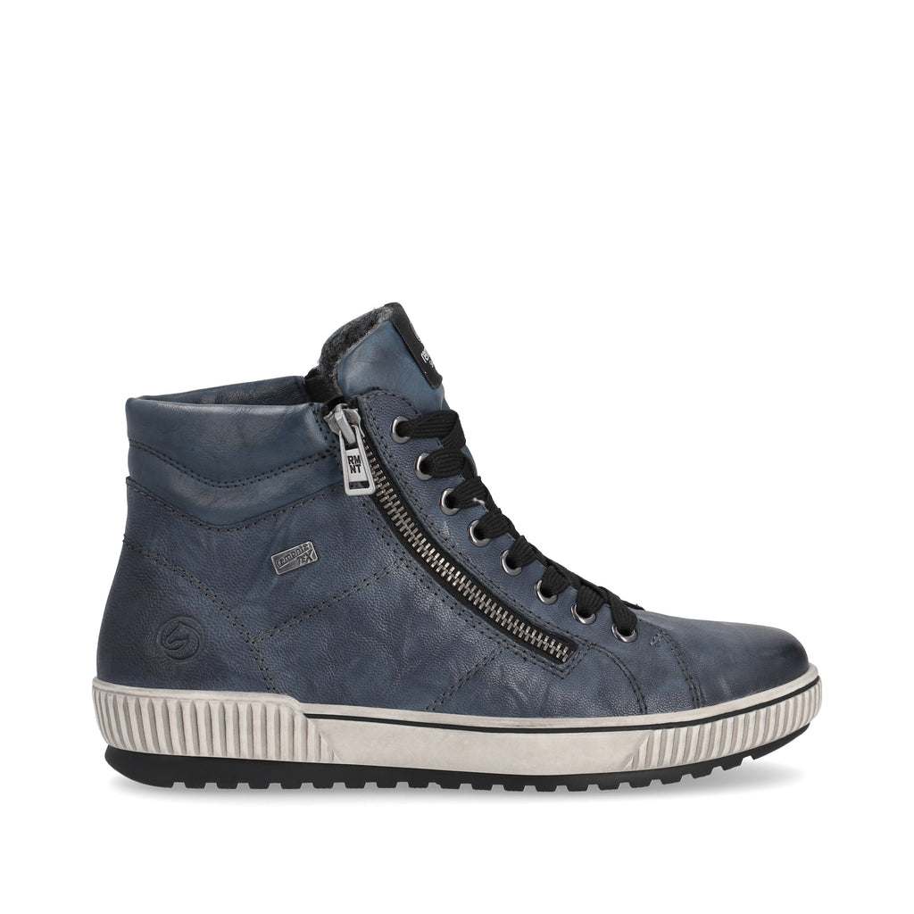 Blue Zip Boots for Women | Remonte D0772-14