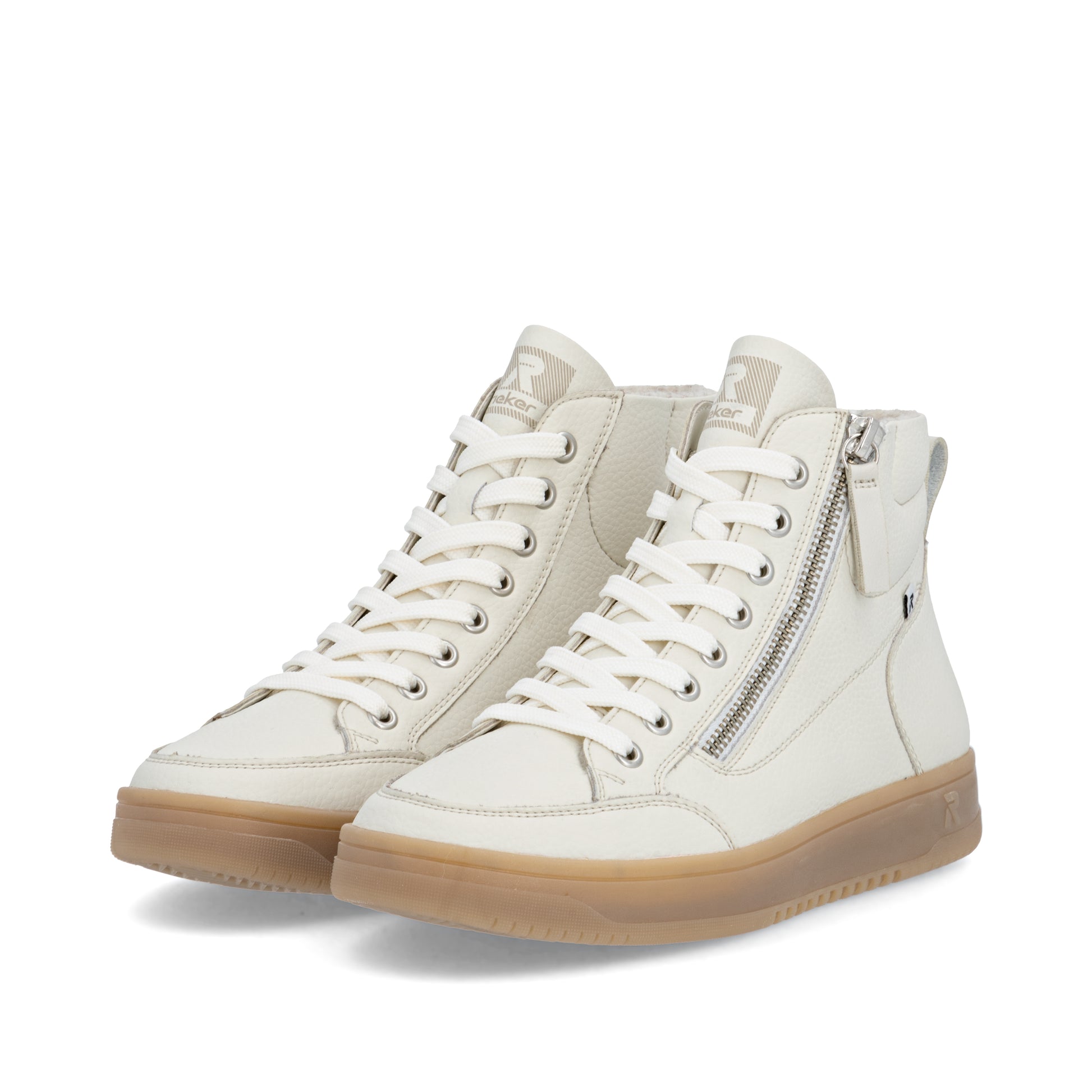 White Zip Boots for Women | Rieker Sport W1971-80