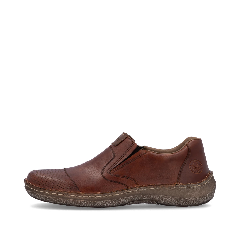 Brown Elasticated Shoes for Men | Rieker 03056-24