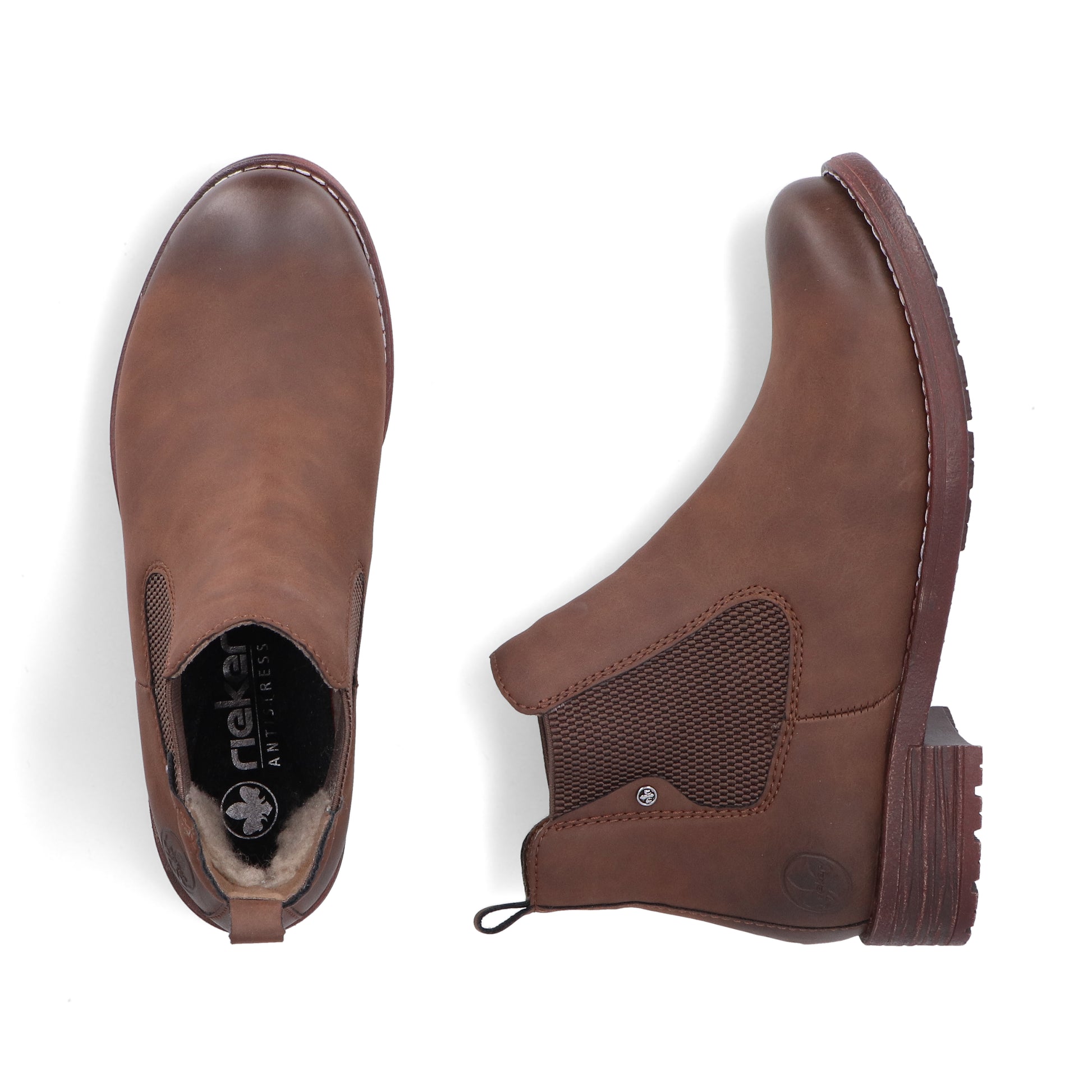 Brown Elasticated Boots for Women | Rieker 79450-24
