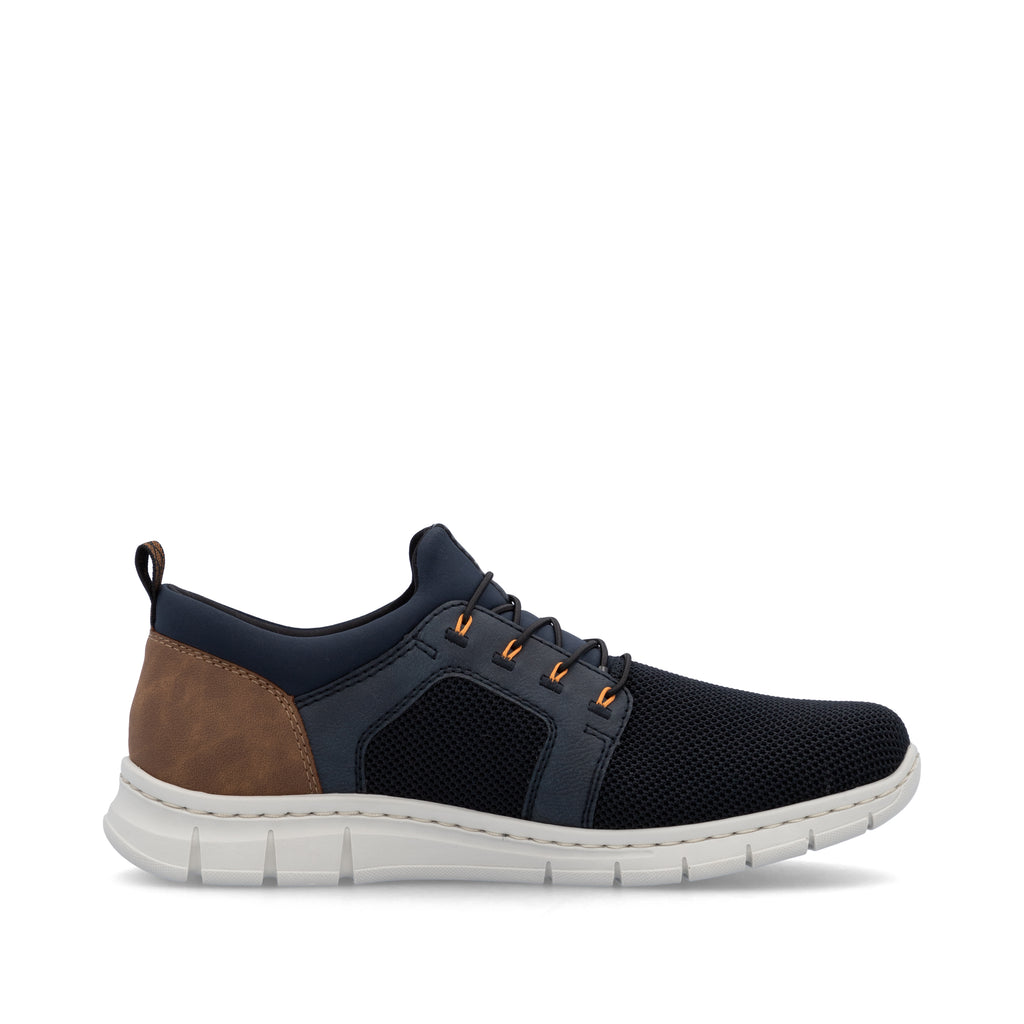 Blue Elasticated Shoes for Men | Rieker B7796-14