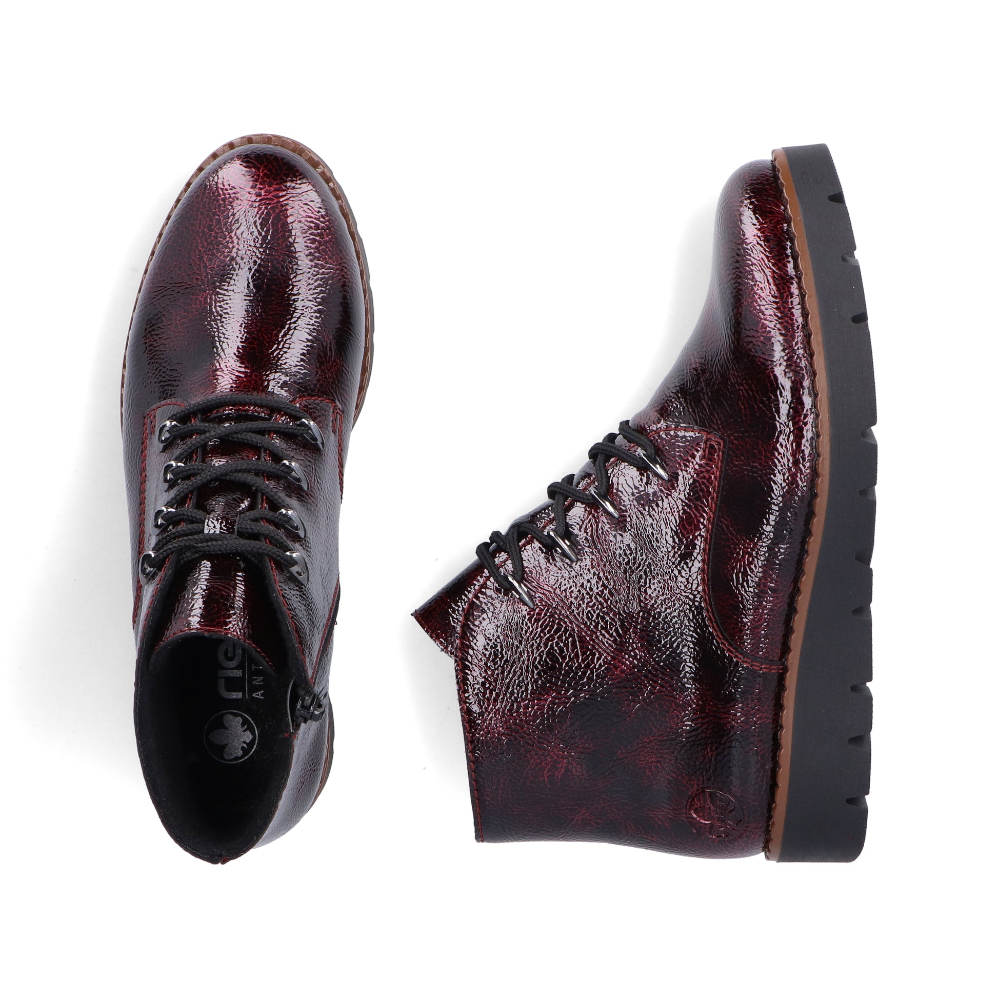 Red Zip Boots for Women | Rieker 44902-35
