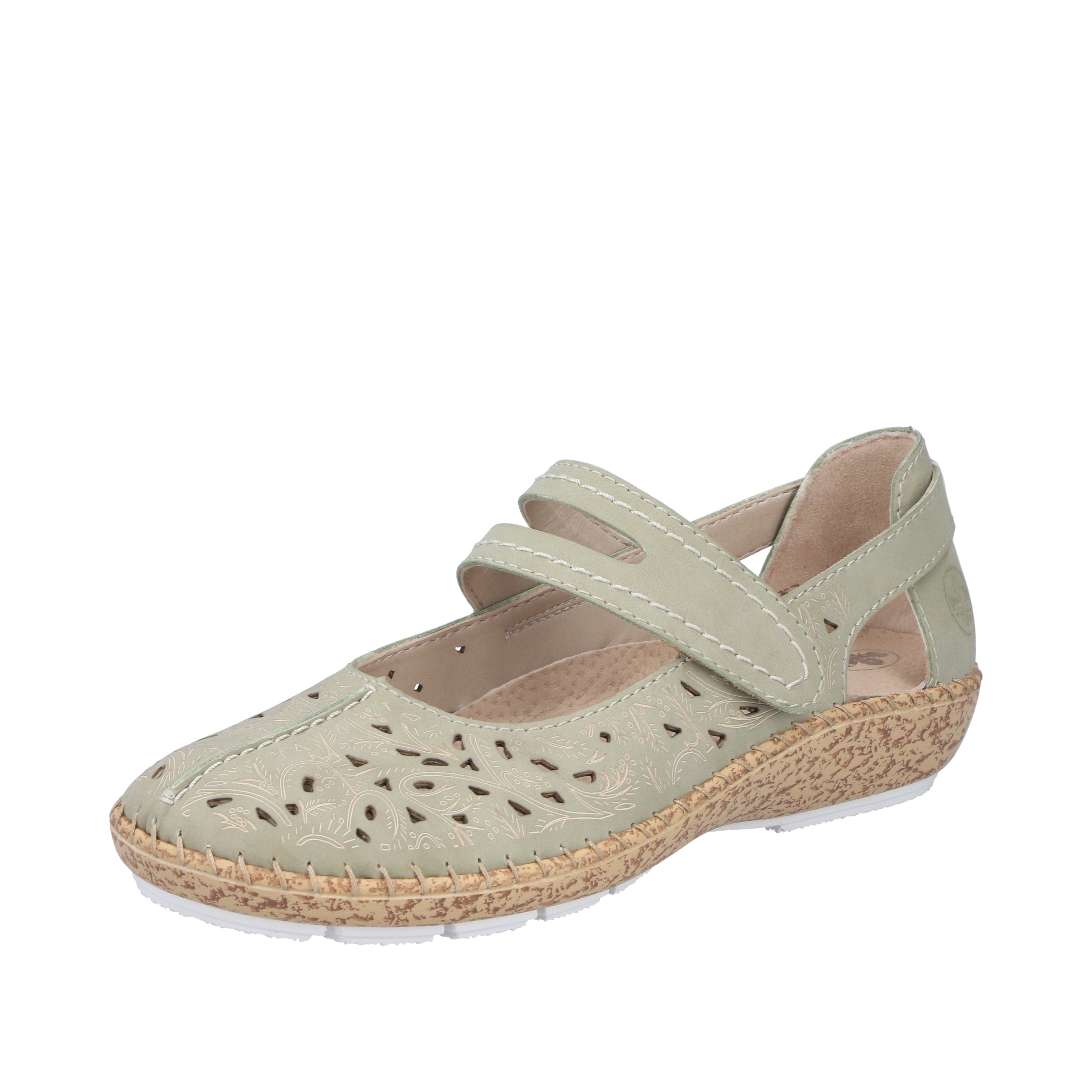Rieker Women's Mary Jane Shoe - Green | 44872-52