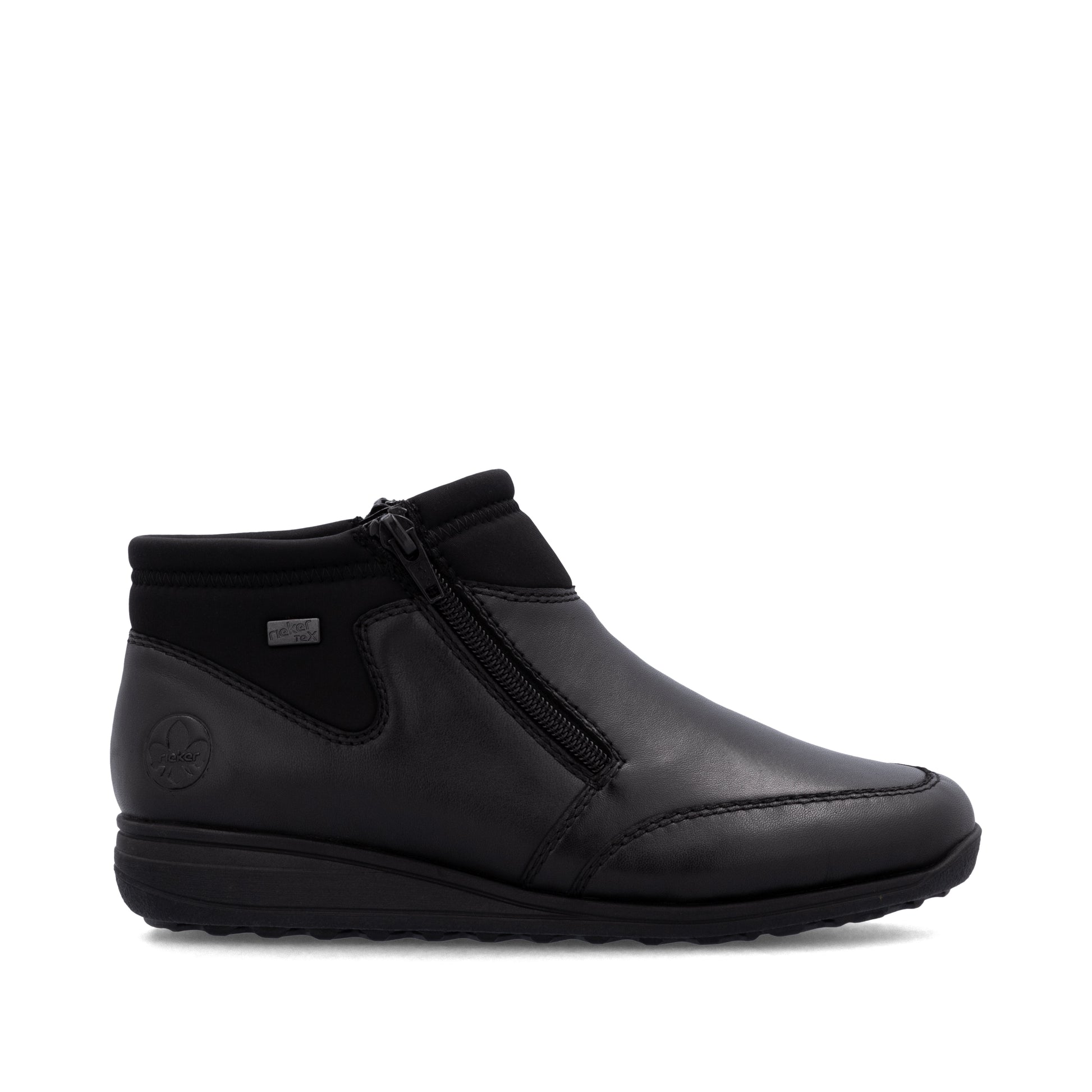 Black Zip Boots for Women | Rieker 47270-00